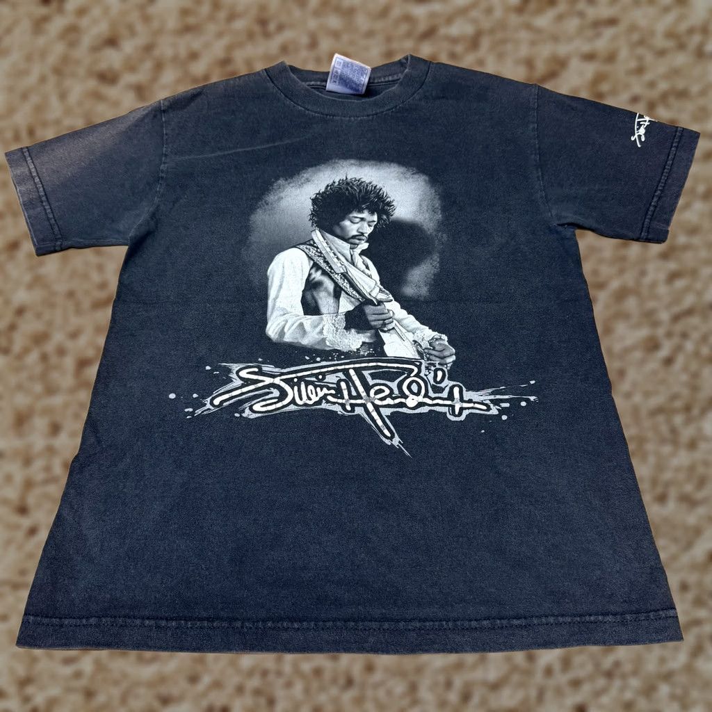 Vintage Jimi Hendrix Shirt Mens Small Black Portrait Guitar Rock Graphic Tee Alstyle Size US S / EU 44-46 / 1 - 1 Thumbnail
