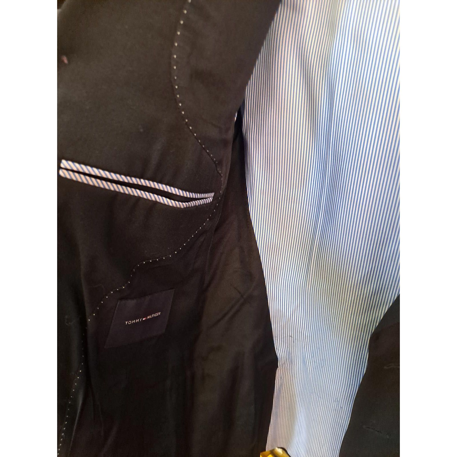 Tommy Hilfiger Tommy Hilfiger Black 2 Button Blazer Size 38R - 5 Thumbnail