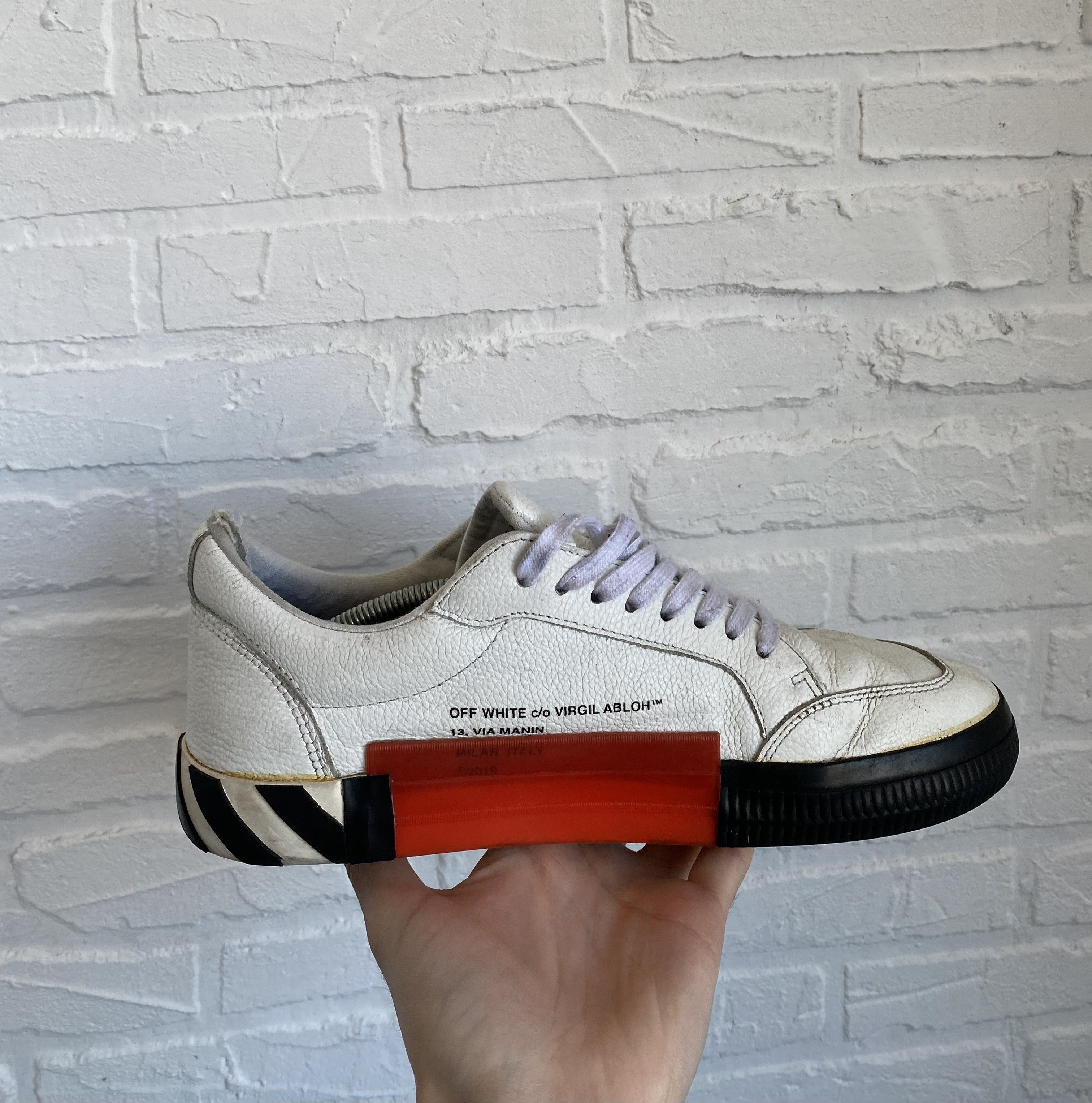 Off-White Off-white vulcanized leather sneakers Size US 10 / EU 43 - 3 Thumbnail