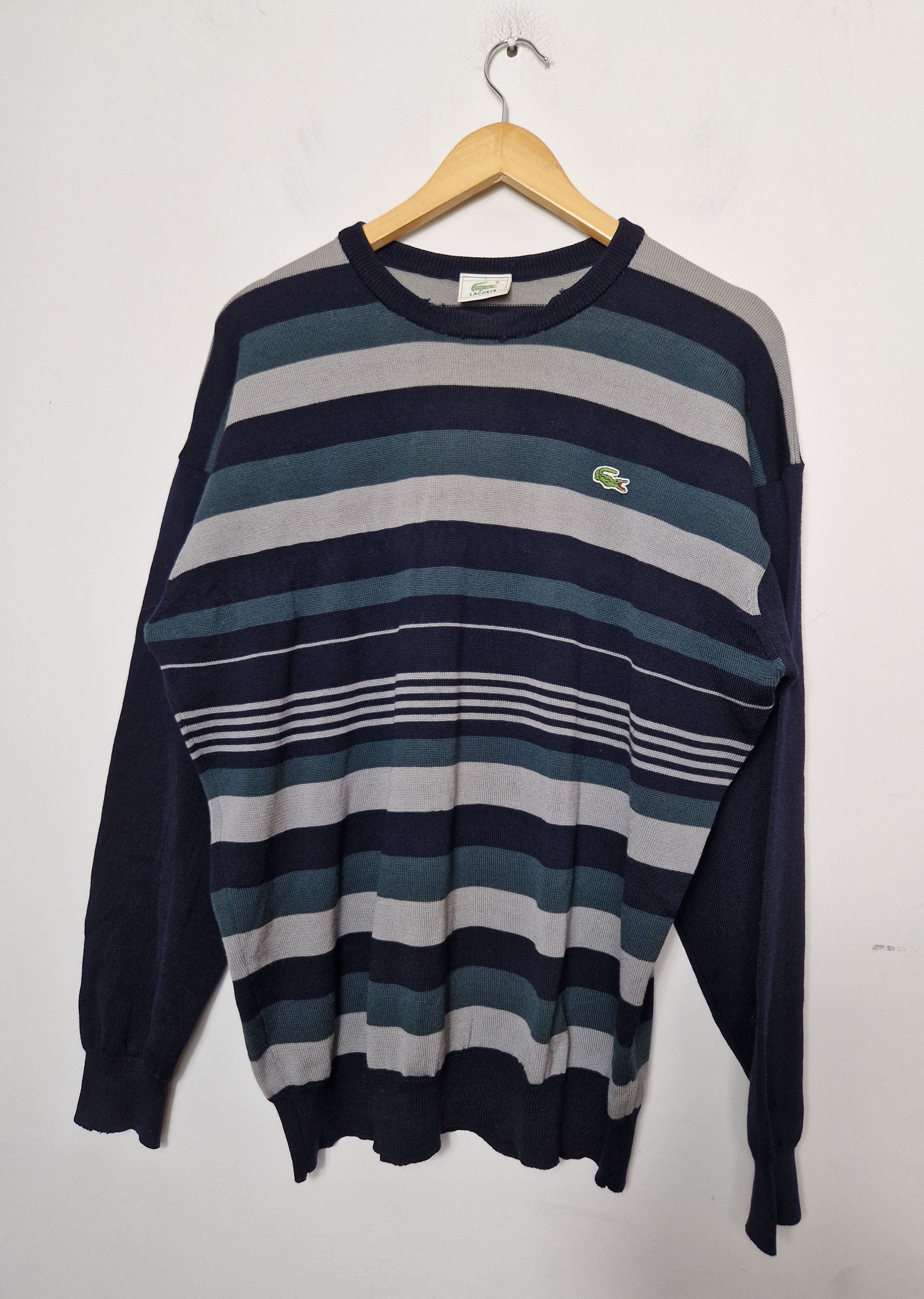 Lacoste × Vintage Lacoste vintage wool sweater Size US XL / EU 56 / 4 - 1 Thumbnail
