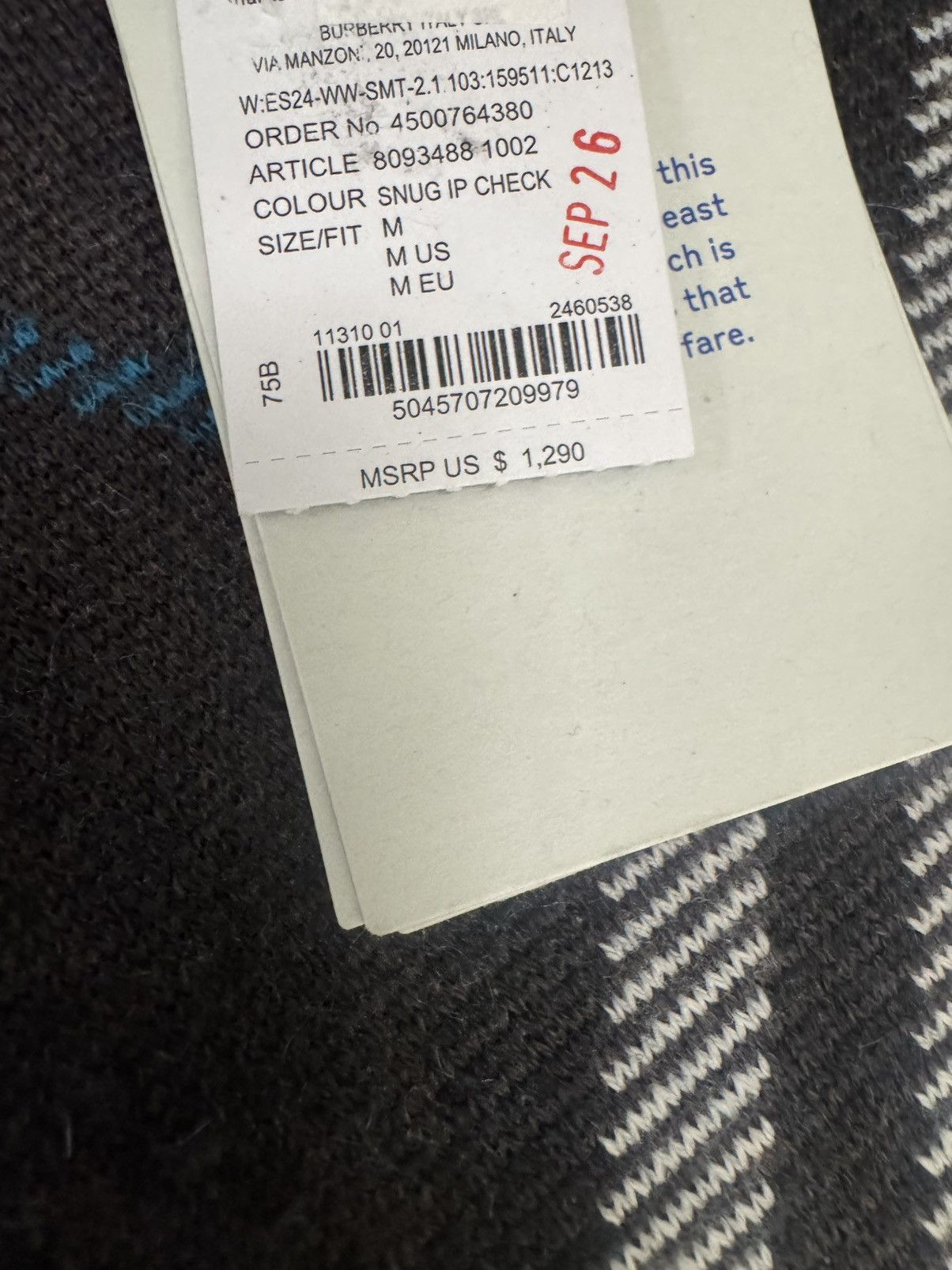Burberry Burberry Nova Check Wool-Blend Sweater Size M / US 6-8 / IT 42-44 - 5 Thumbnail
