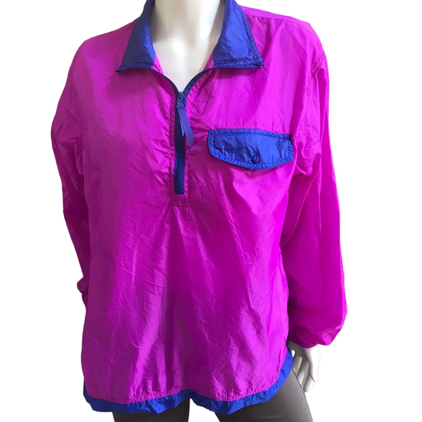 L.L. Bean Vintage 90's L.L. Bean 1/4 Zip Purple Windbreaker Size Small Size S / US 4 / IT 40 - 1 Thumbnail