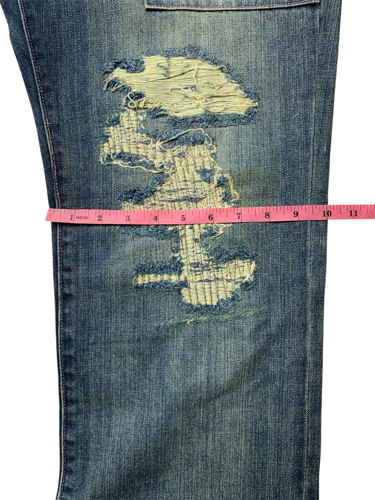 KIKS TYO KIKS TYO straight cut Distressed jeans Size US 35 - 12 Thumbnail