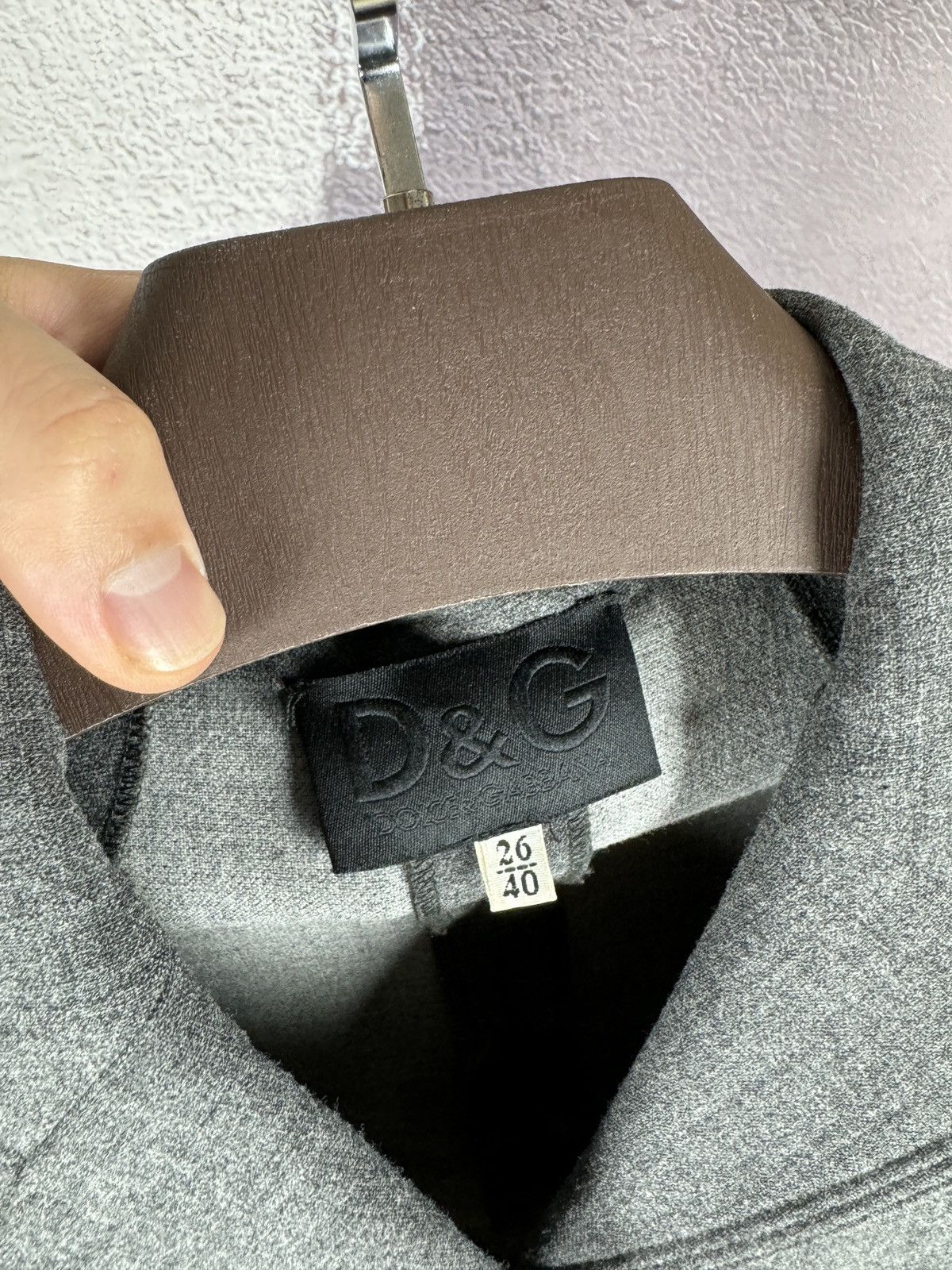 Dolce & Gabbana Dolce & Gabbana grey notch lapel coat jacket Size S / US 4 / IT 40 - 7 Thumbnail
