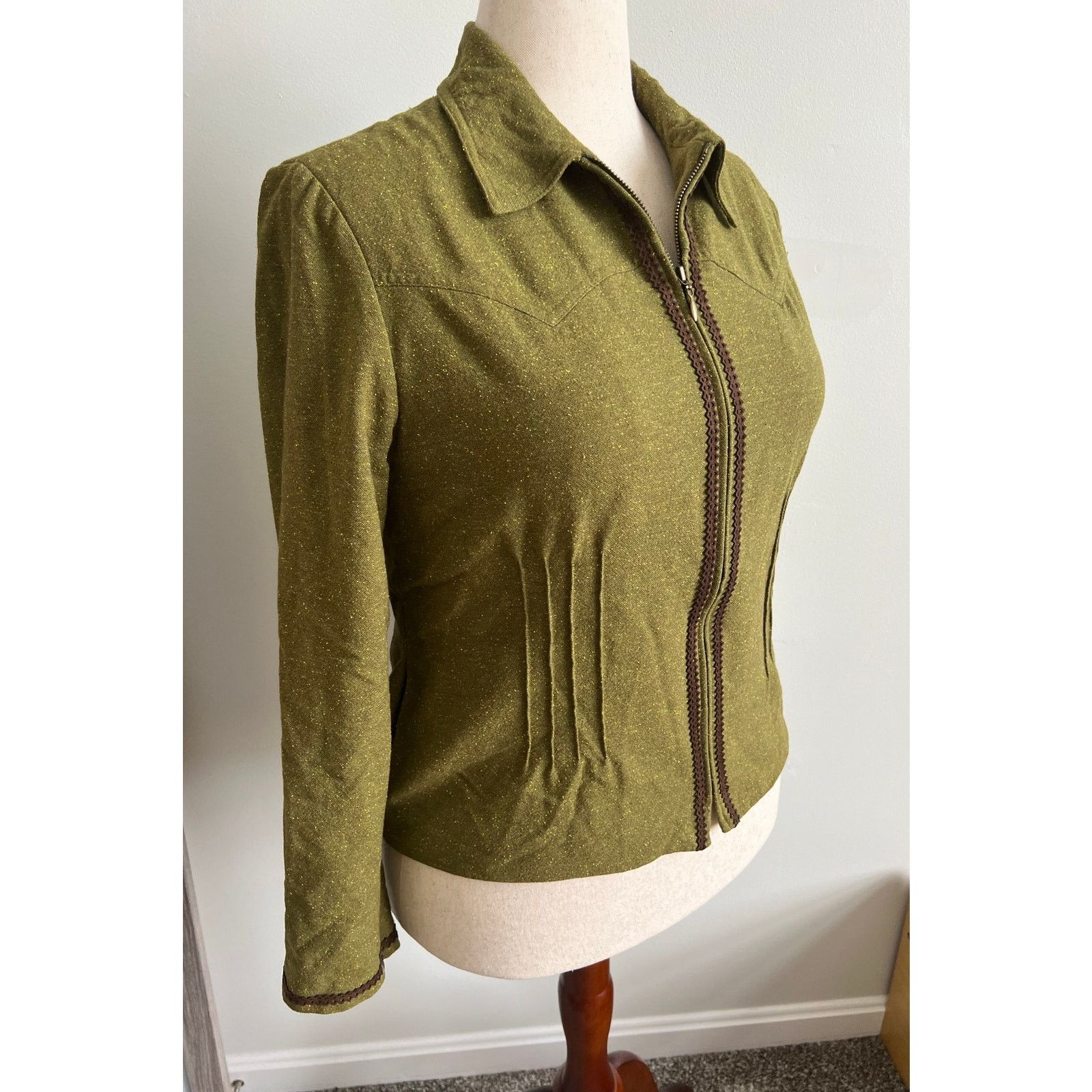 Nicole Miller Vintage Nicole Miller Women’s Wool/Silk Blend Jacket Size 12 Size XL / US 12-14 / IT 48-50 - 2 Thumbnail