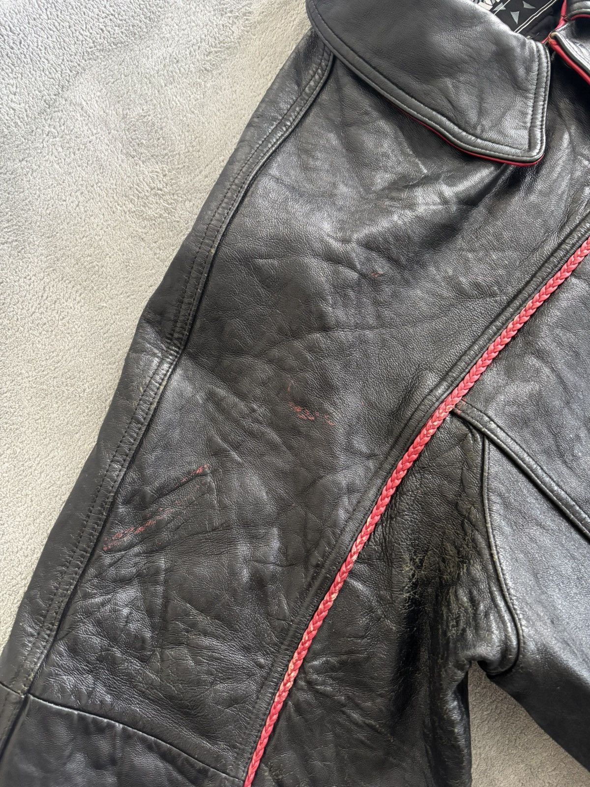 Avirex × Vintage Avirex Gambler’s Club King Casino Leather Jacket 80s Size US XXL / EU 58 / 5 - 4 Thumbnail