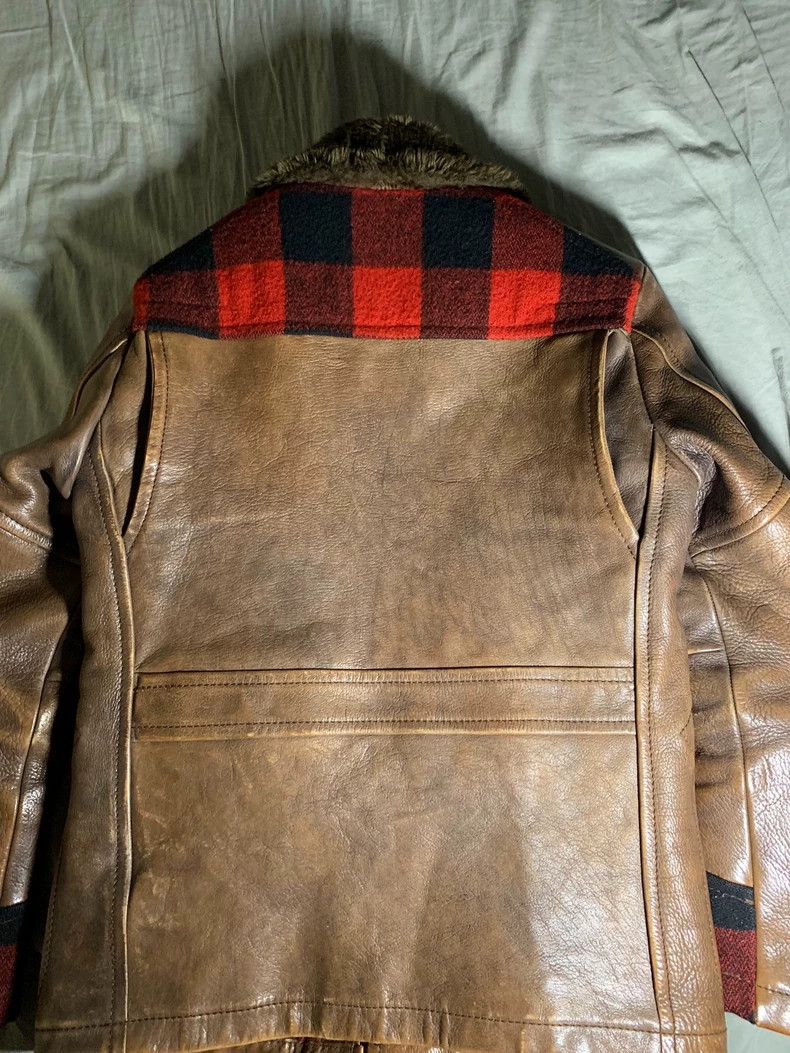 Number (N)ine Number (N)ine08aw thick and heavy wool collar cowhide jacke Size US M / EU 48-50 / 2 - 4 Thumbnail