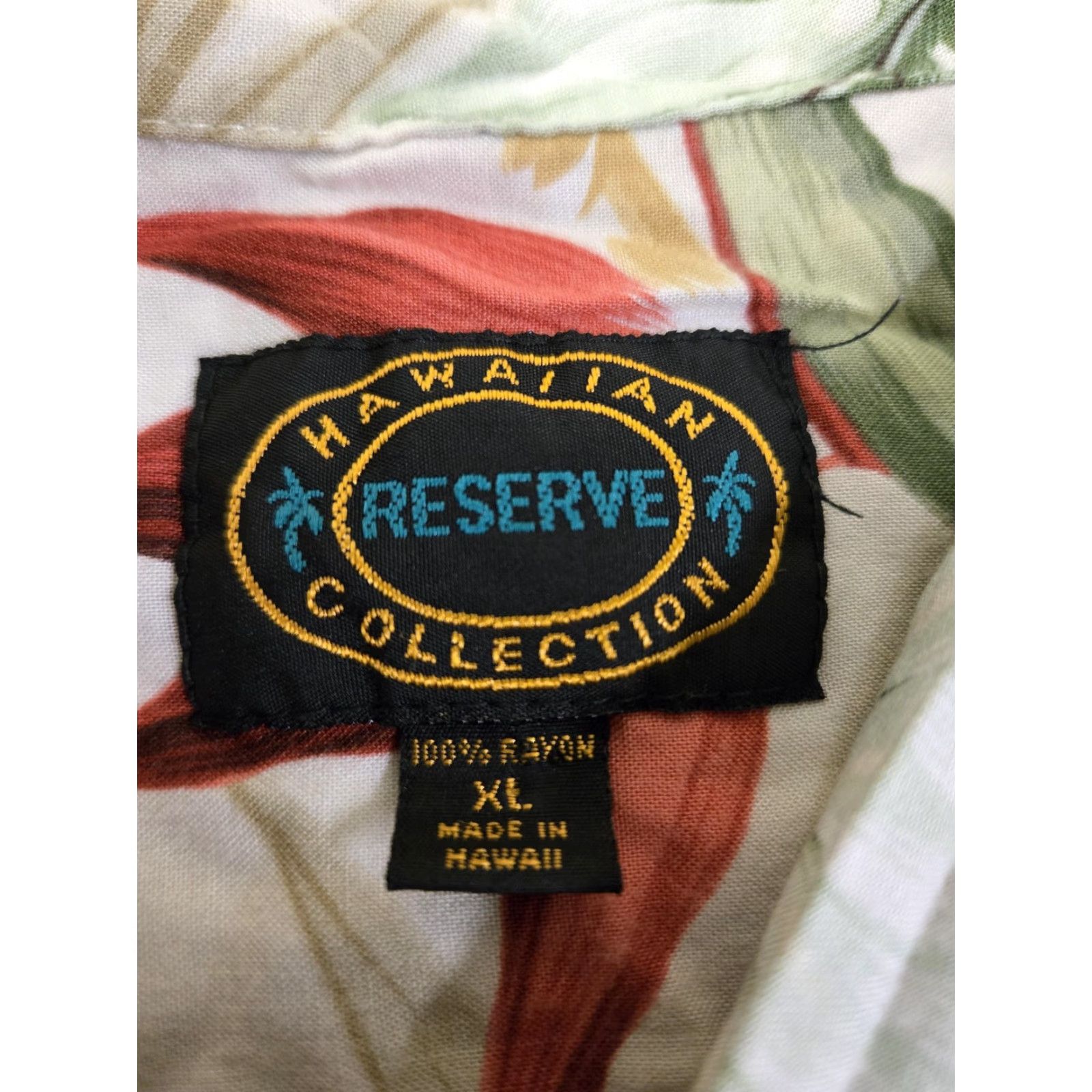 Vintage VINTAGE Hawaiian Reserve Collection Shirt Mens XL Green Aloha Floral Rayon Made Hawaii Size US XL / EU 56 / 4 - 4 Thumbnail