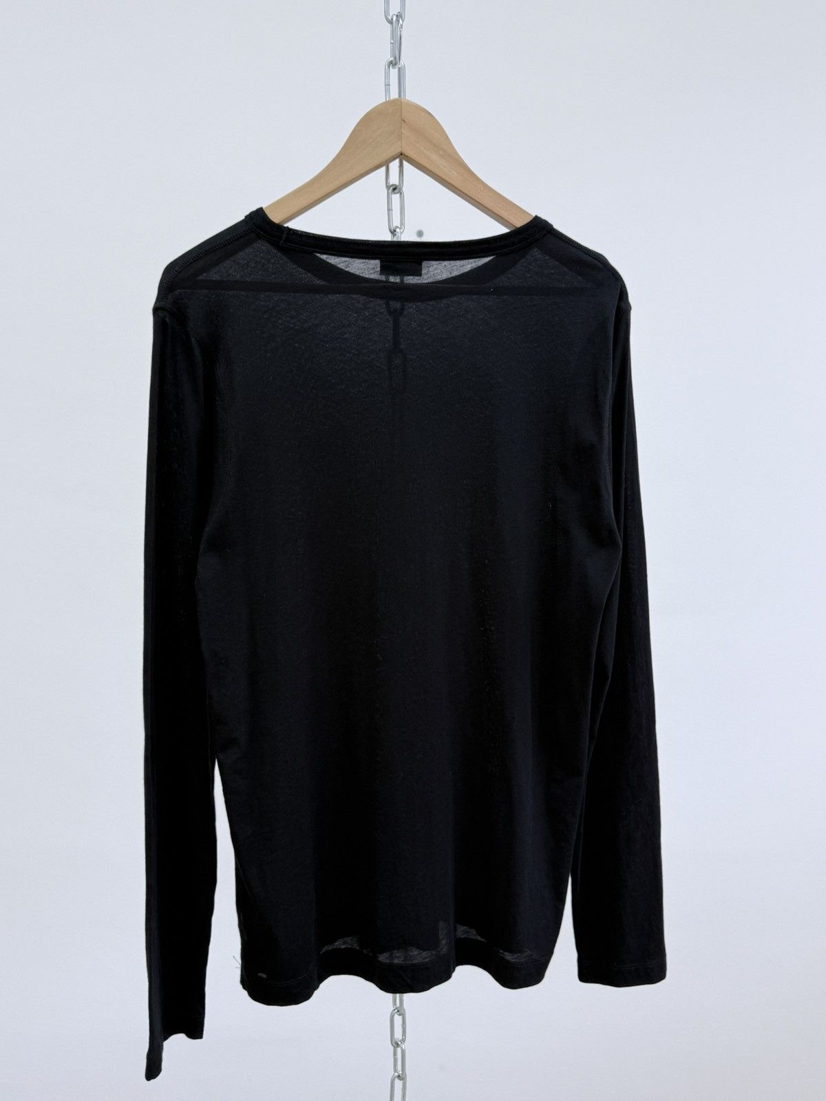 Dries Van Noten Dries Van Noten Black Long Sleeve T-Shirt Size US M / EU 48-50 / 2 - 5 Thumbnail