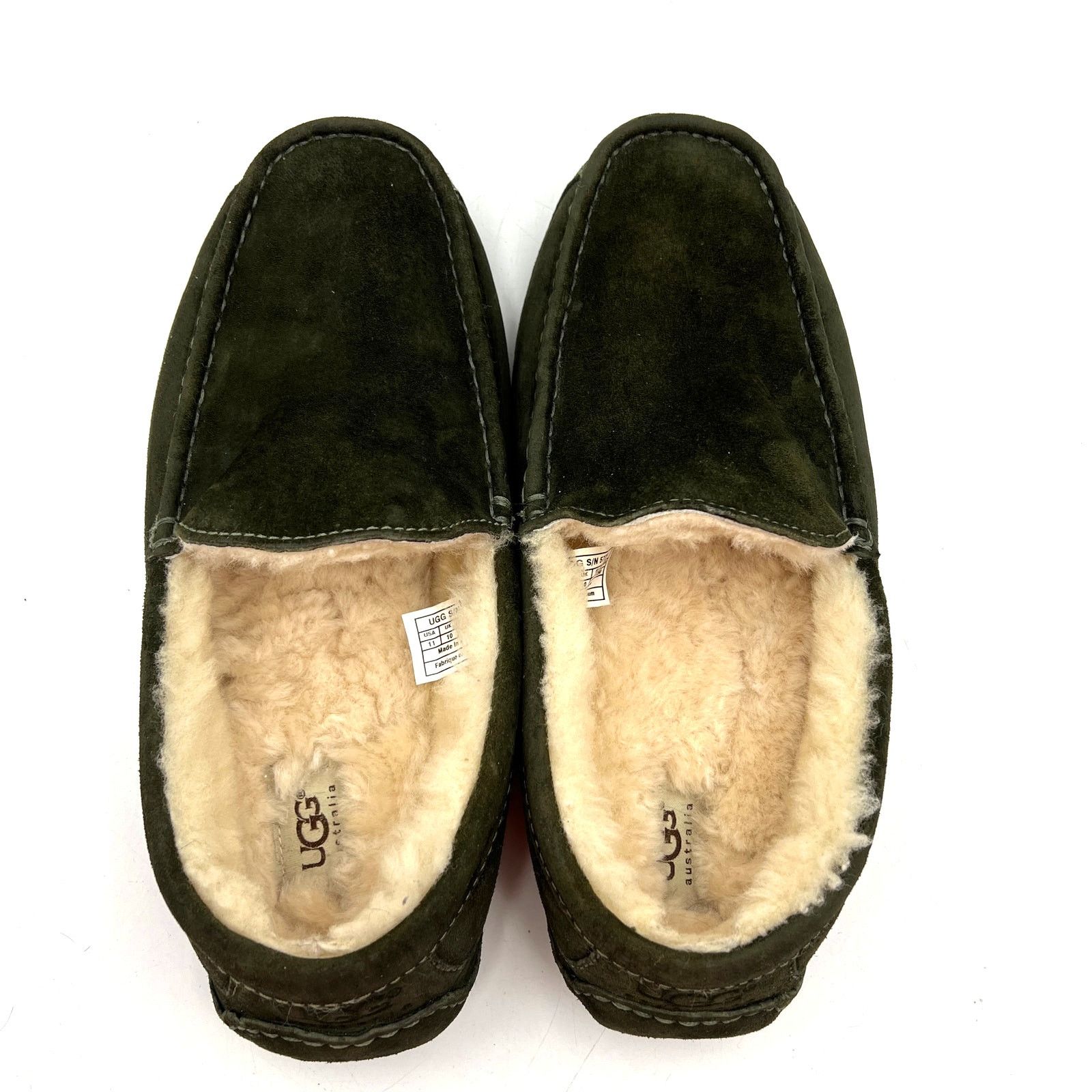Ugg Uggs Men's Ascot Suede Slipper in Green Loafer Size US 11 / EU 44 - 6 Thumbnail