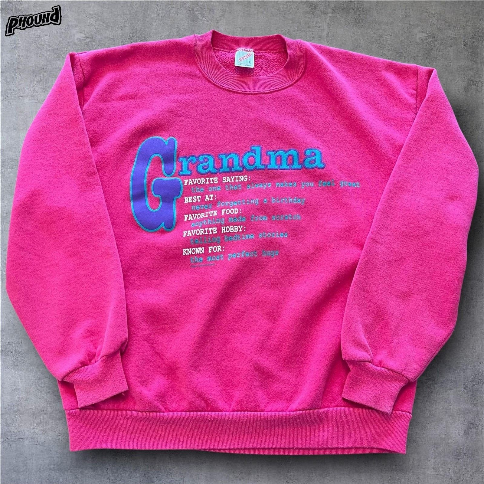 Jerzees Vtg Jerzees Sweatshirt Womens L Grandma Crewneck USA 90s Size L / US 10 / IT 46 - 1 Thumbnail