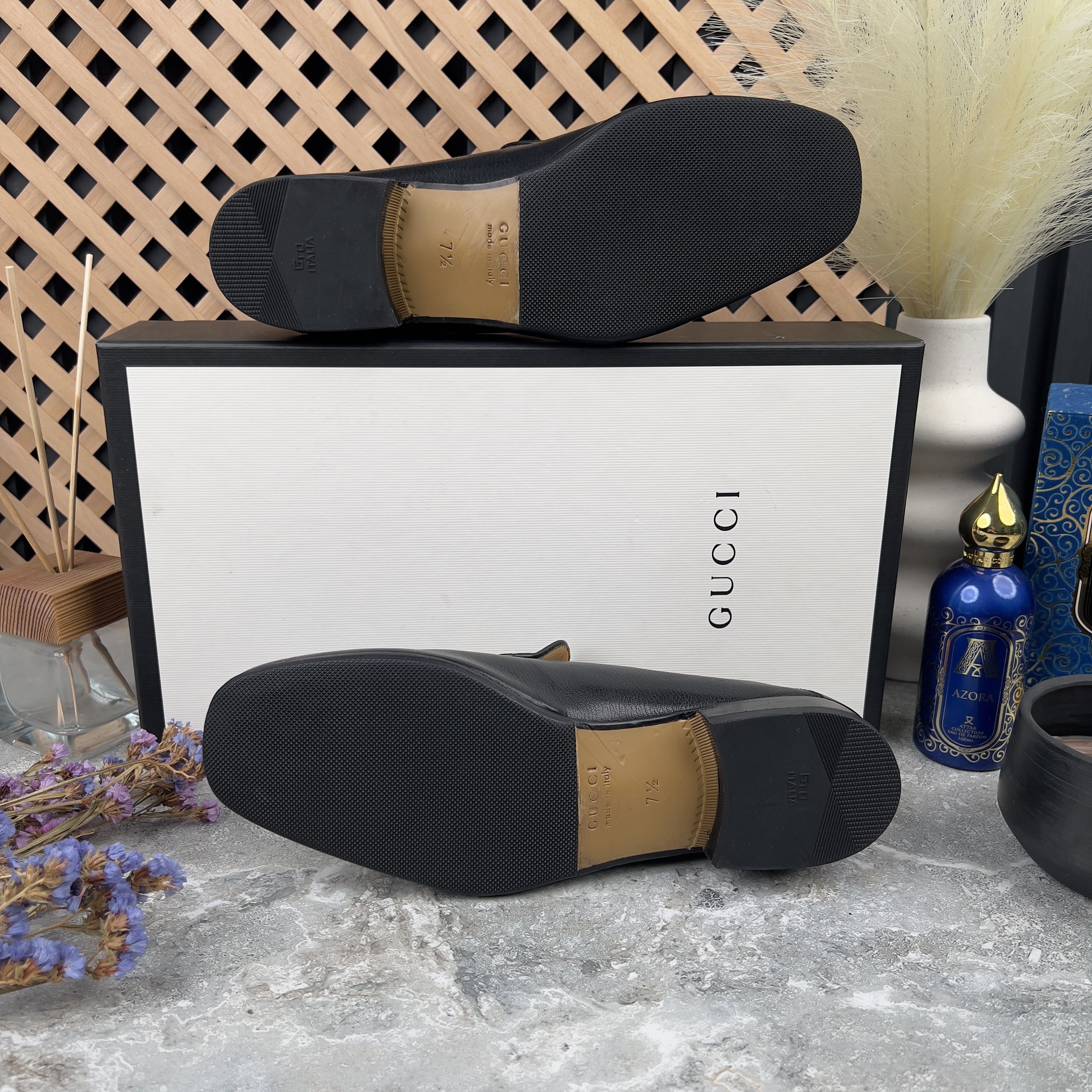 Gucci GUCCI Jordaan Horsebit Collapsible Loafers Leather Size US 8 / EU 41 - 11 Thumbnail