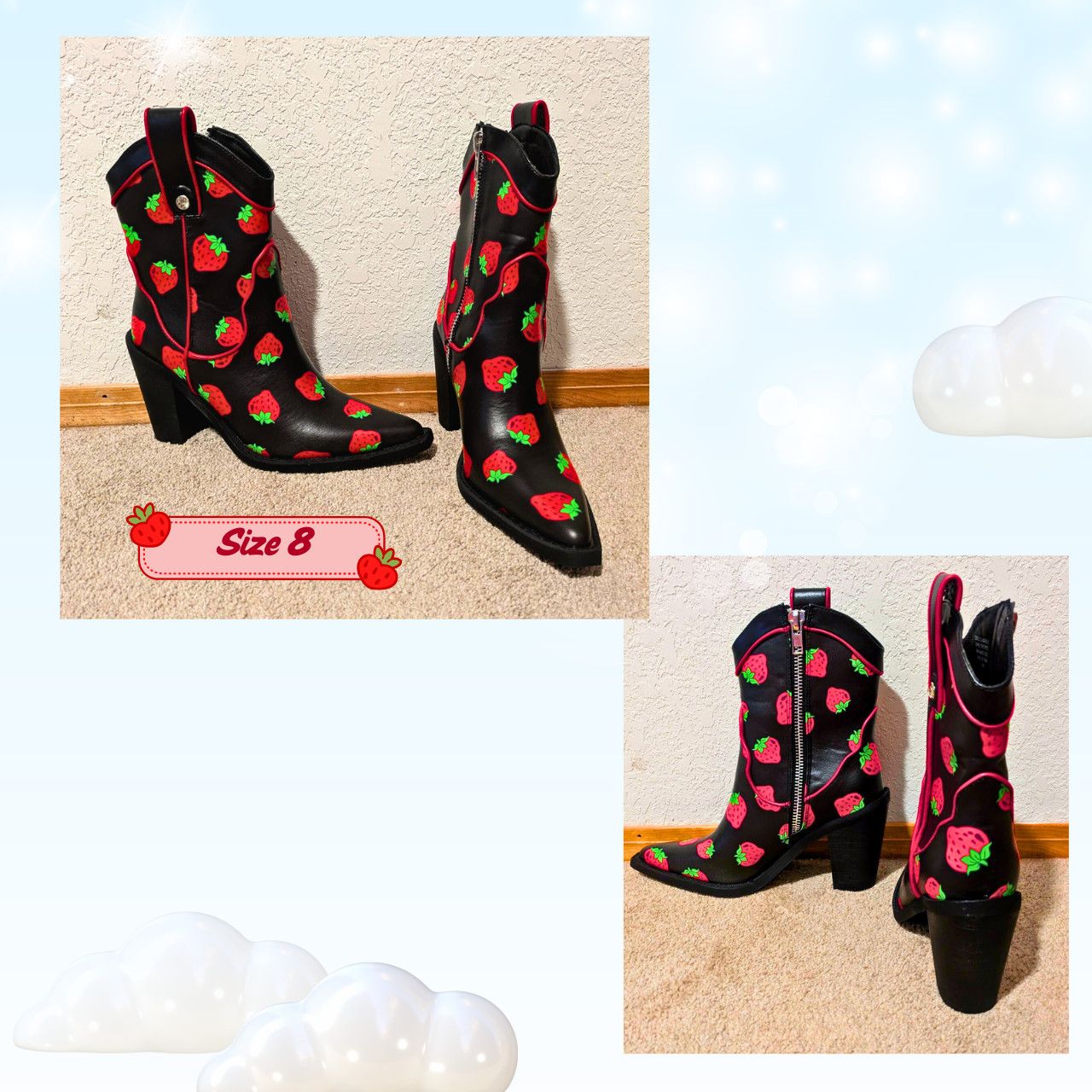 Dolls Kill Dolls Kill Strawberry Shortcake Boots Hoodie Bundle Size US 8 / IT 38 - 2 Thumbnail