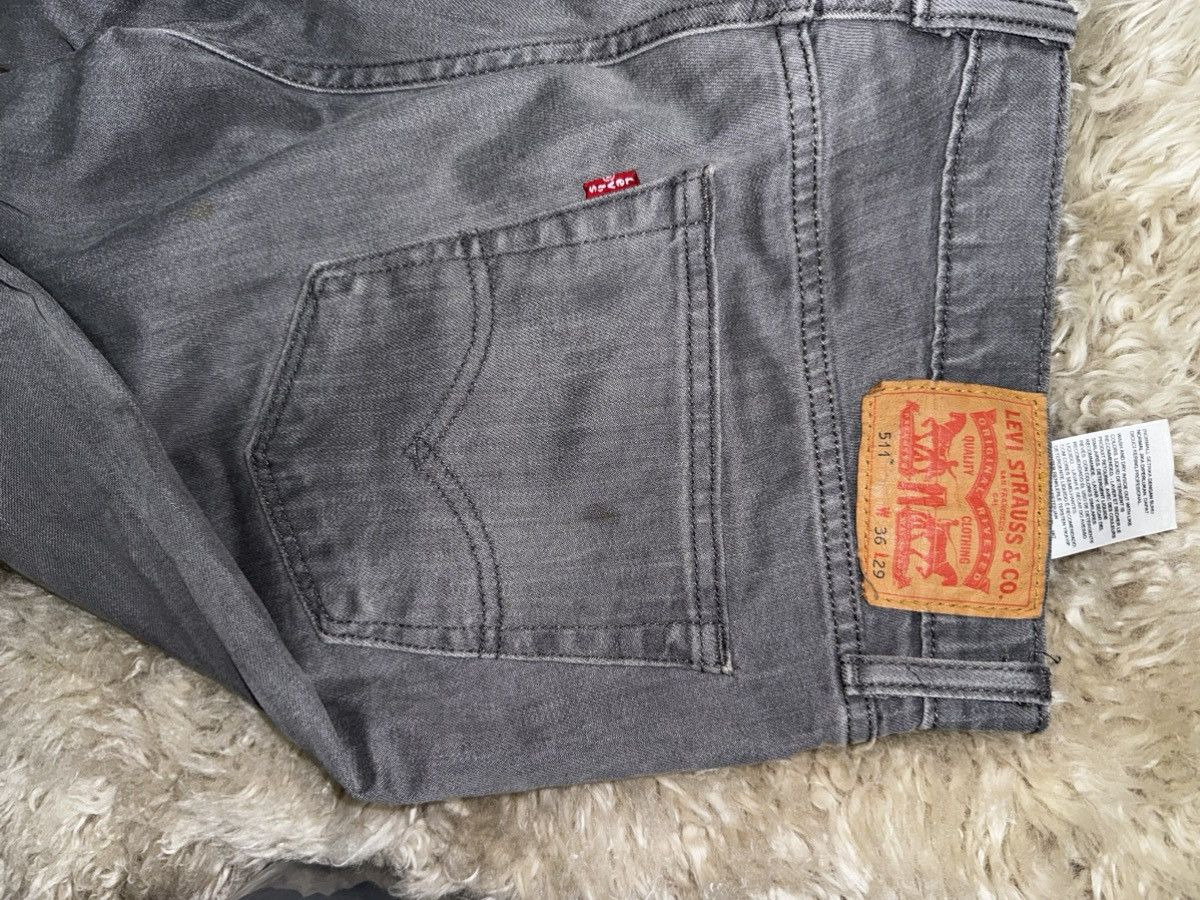 Levi's Levis 511 grey denim size 36/29 Size US 36 / EU 52 - 10 Thumbnail