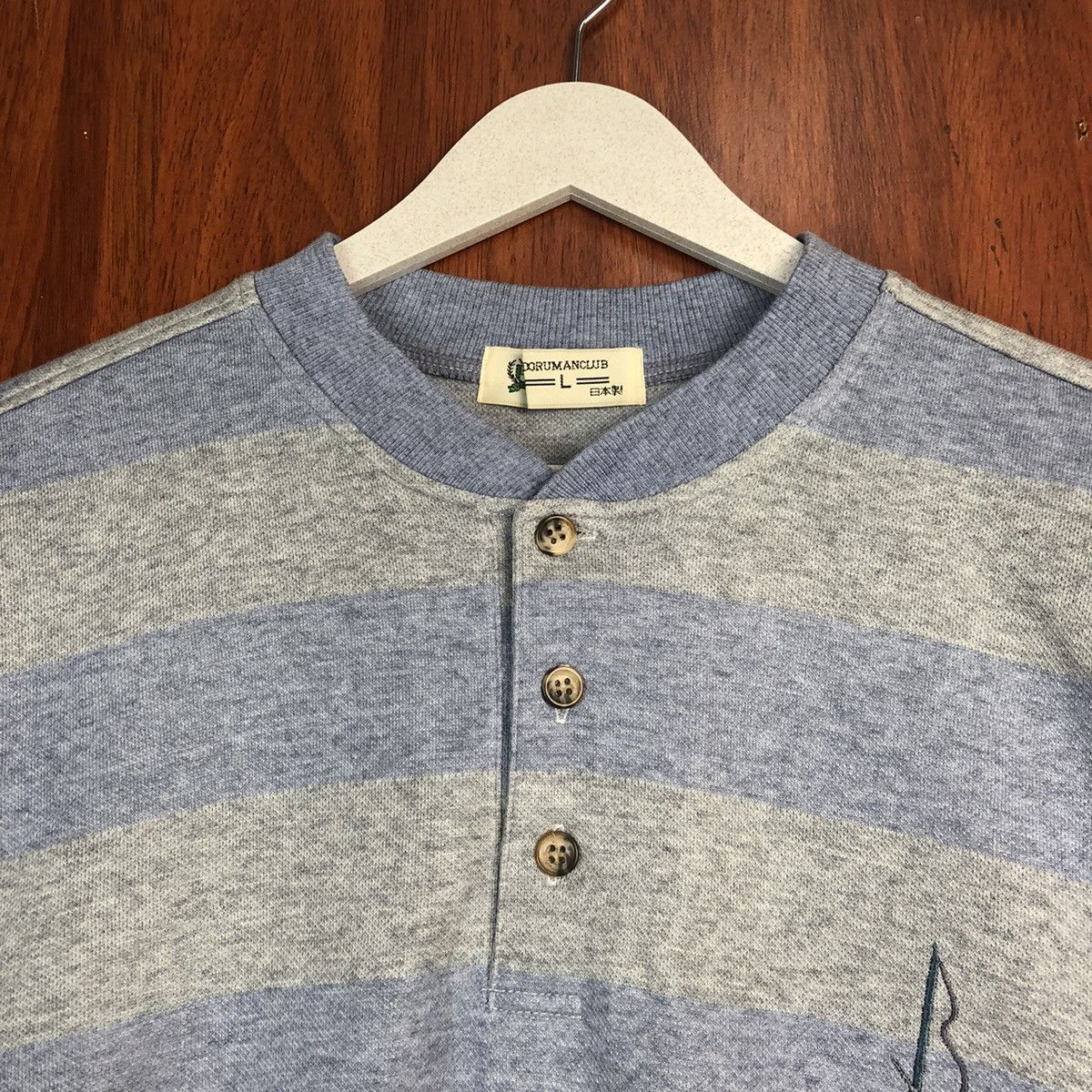 Vintage Doruman Club Blue Stripe vintage Sweatshirt #7545 Size US M / EU 48-50 / 2 - 6 Thumbnail