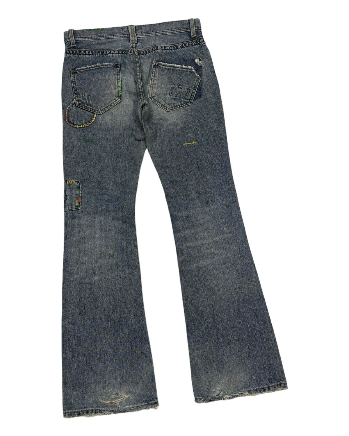 If Six Was Nine 🔥[A:R] PATCHWORK FLARE JEANS IF SIX WAS NINE DENIM STYLE Size US 29 - 4 Thumbnail