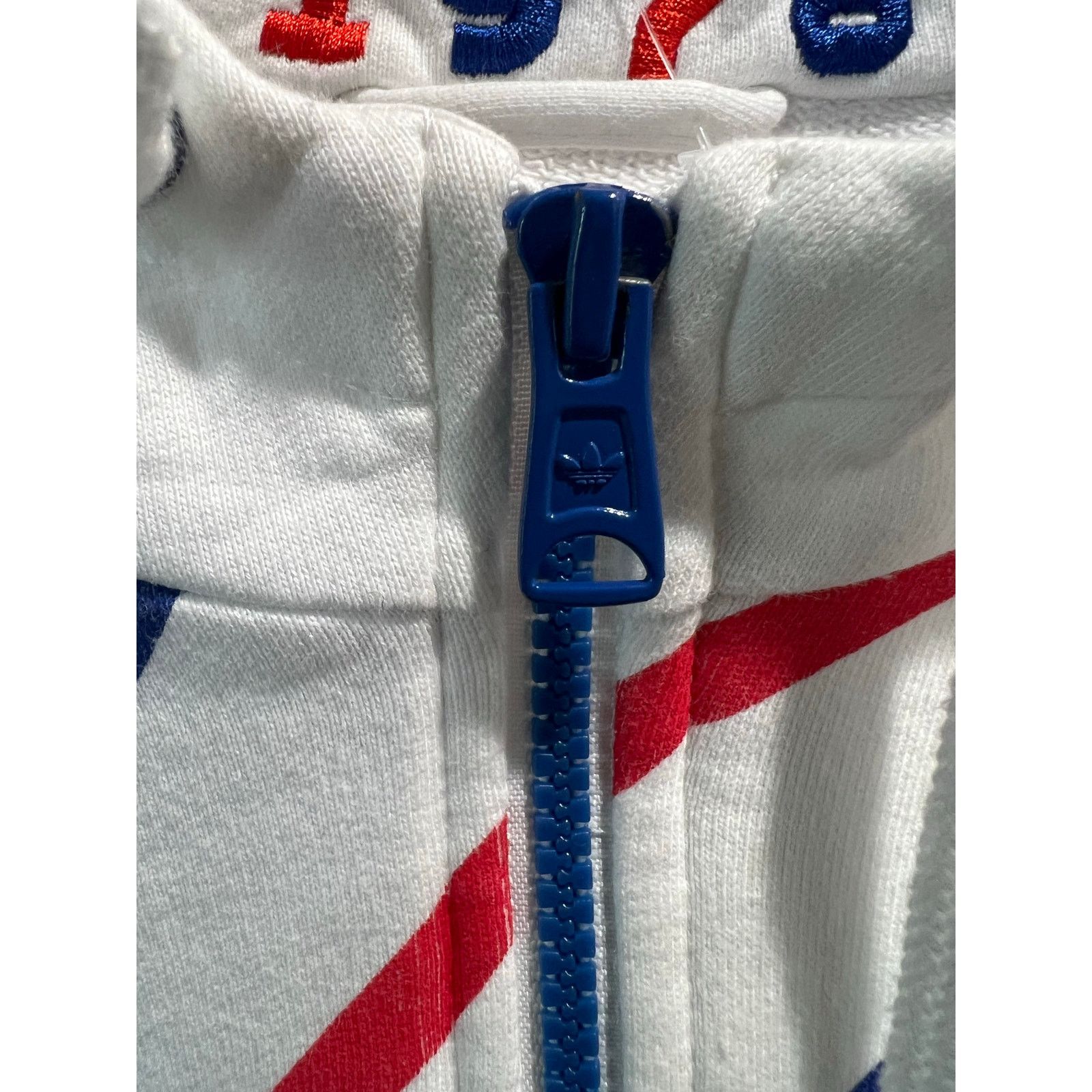 Adidas Adidas Originals USA Hoodie Jacket L White Red Blue Trefoil Size US M / EU 48-50 / 2 - 4 Thumbnail