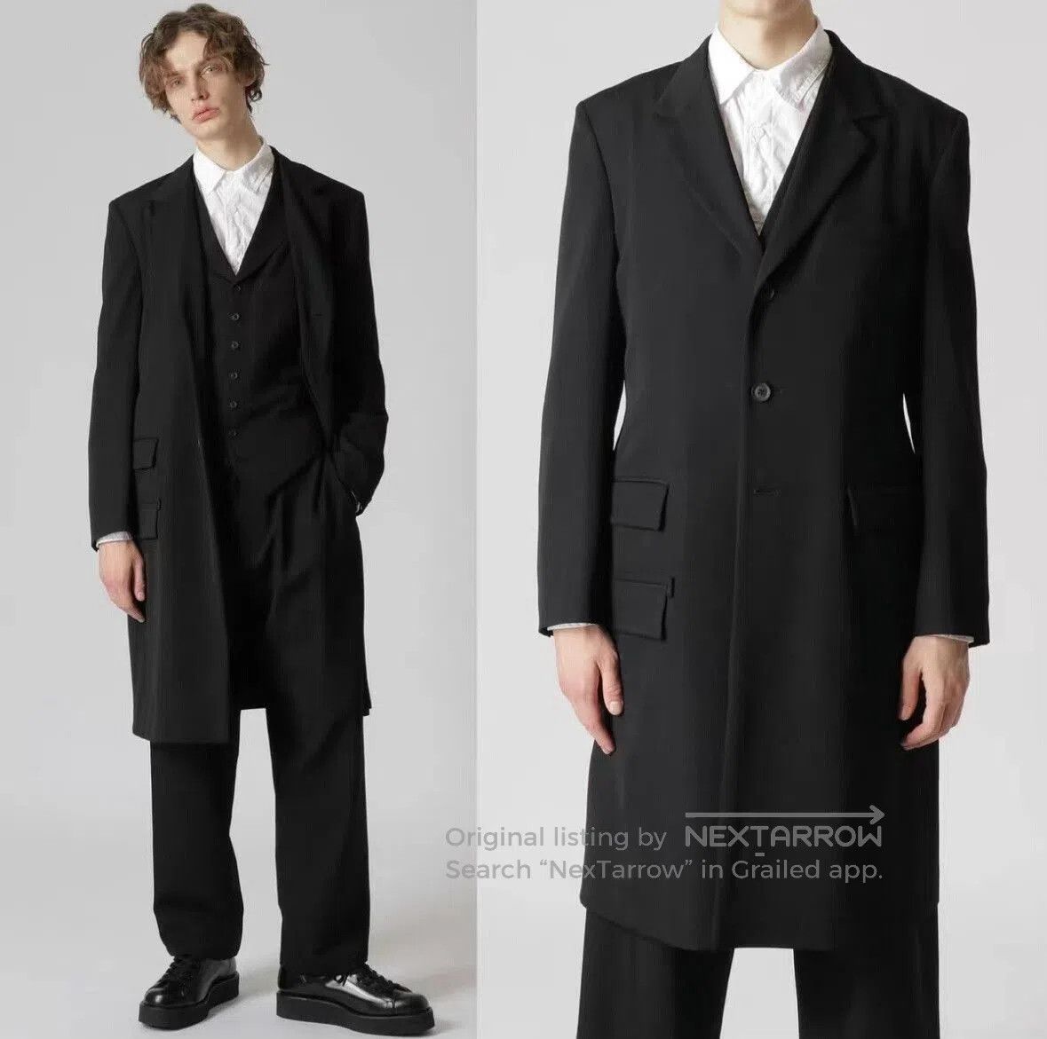 Yohji Yamamoto YOHJI YAMAMOTO Black Doctor Jacket. Size US S / EU 44-46 / 1 - 2 Thumbnail