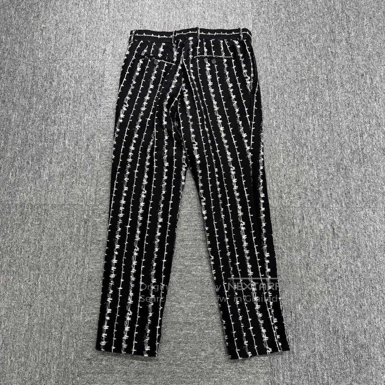 Alexander McQueen Alexander Mcqueen Embroidered striped casual pants Size US 34 / EU 50 - 2 Thumbnail