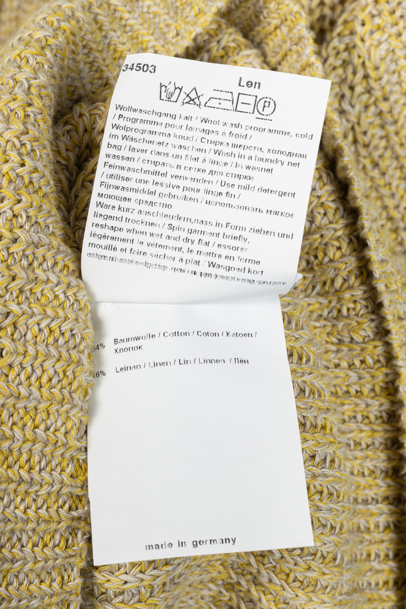 Annette Gortz Annette Gortz SS22 Len Two-Tone Cotton & Linen Sweater Size XS / US 0-2 / IT 36-38 - 9 Thumbnail