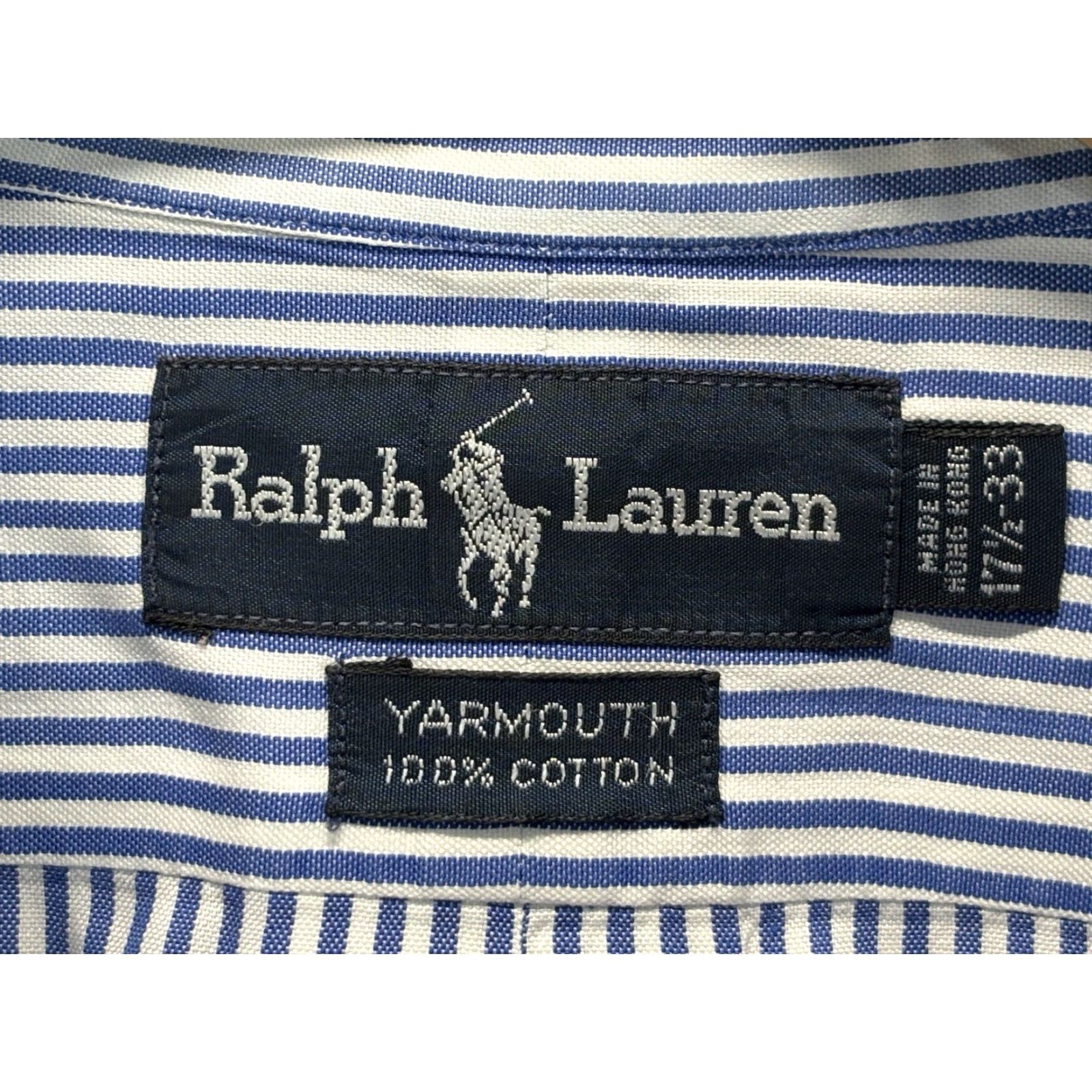 Ralph Lauren Ralph Lauren Mens 17 1/2 33 Striped Long Sleeve Button Up Shirt Yarmouth Pony Size US XXL / EU 58 / 5 - 5 Thumbnail