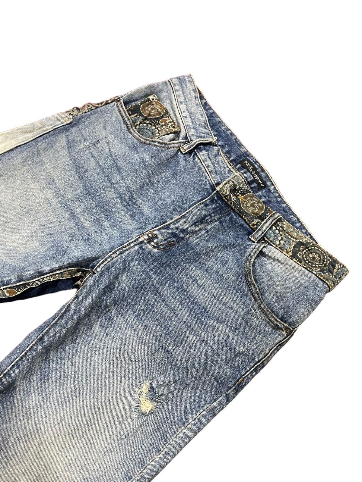 Dolce & Gabbana Designer Nice Design Japan Shasiko Boro Jeans Size US 32 / EU 48 - 15 Thumbnail
