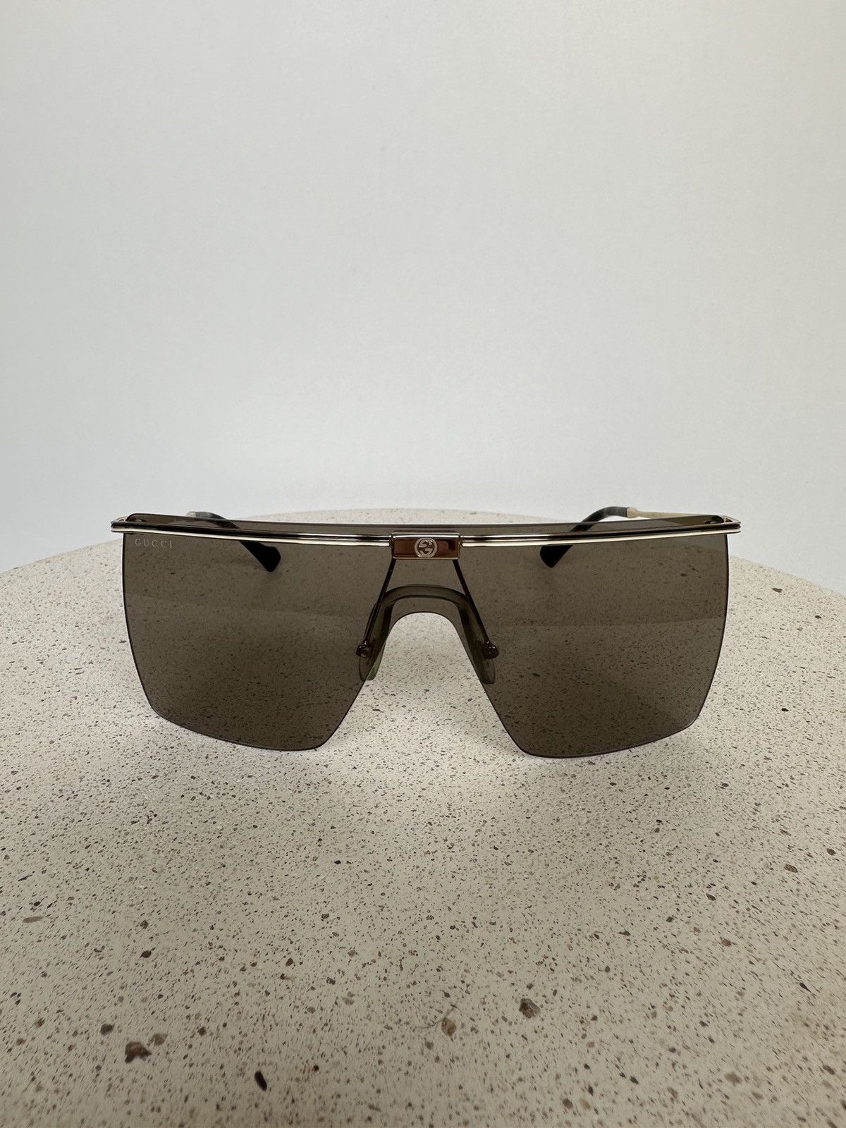 Gucci Gucci GG1086S 002 unisex shield sunglasses Size ONE SIZE - 3 Thumbnail