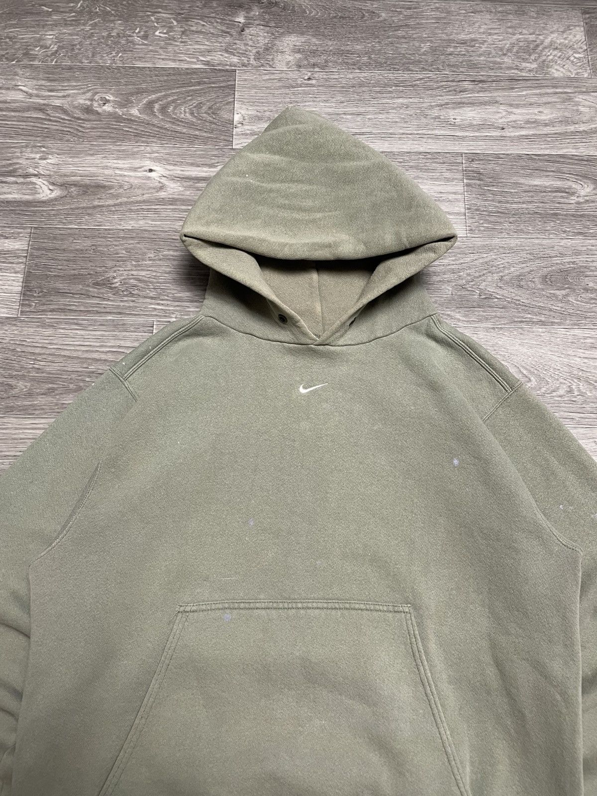 Nike 90s Vintage Nike Center Swoosh Hoodie Made In USA Travis Size US M / EU 48-50 / 2 - 3 Thumbnail