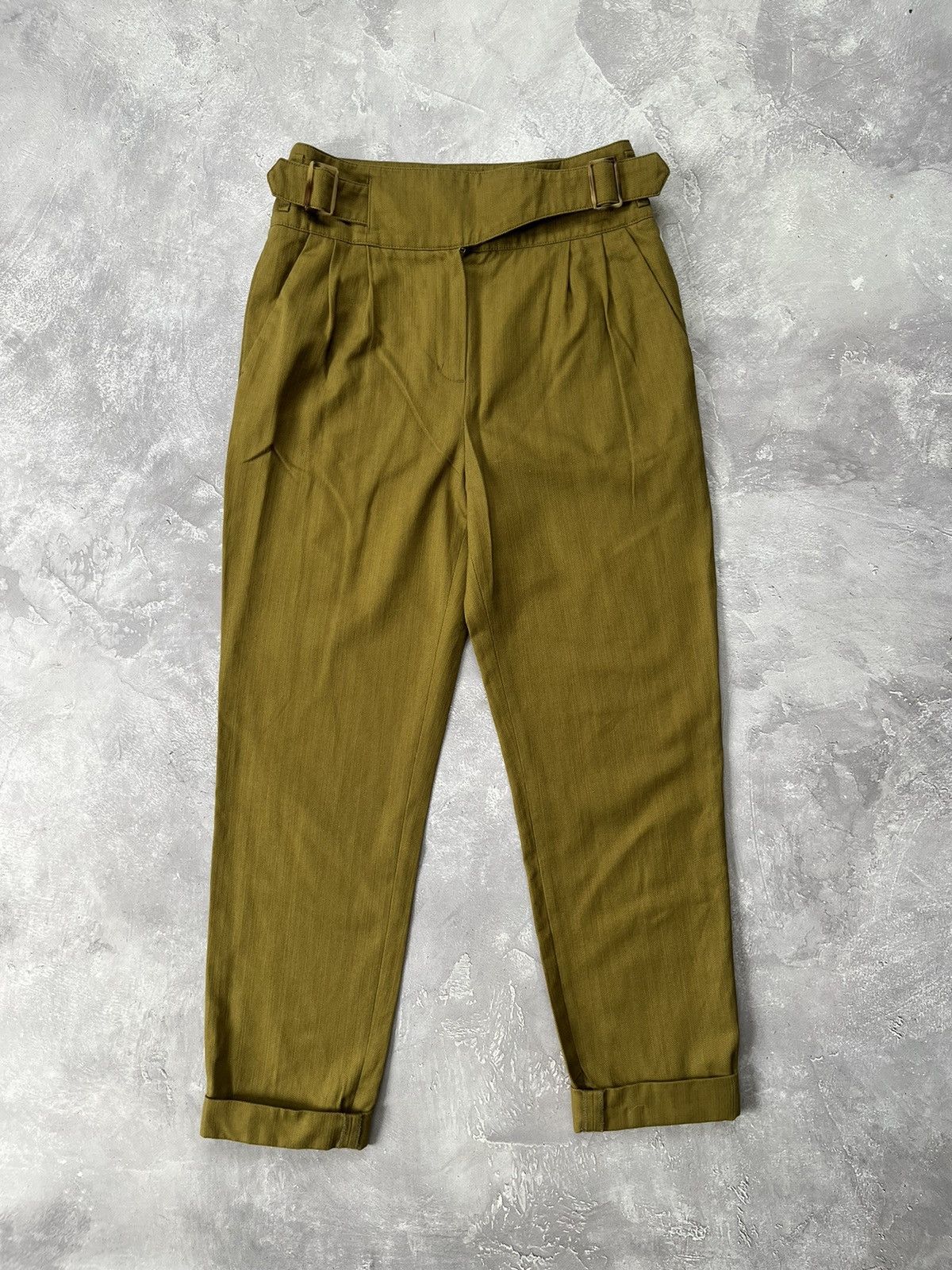 Sezane Sézane Cotton/Linen Belted Trousers Pants Size 36 Size 26" / US 2 / IT 38 - 1 Thumbnail