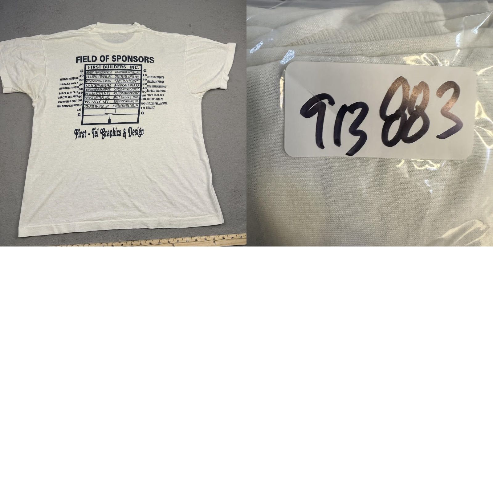 Vintage VINTAGE Norwell Football Shirt Mens Large White 1996 Camp Field Sponsors 90s Size US XL / EU 56 / 4 - 10 Thumbnail