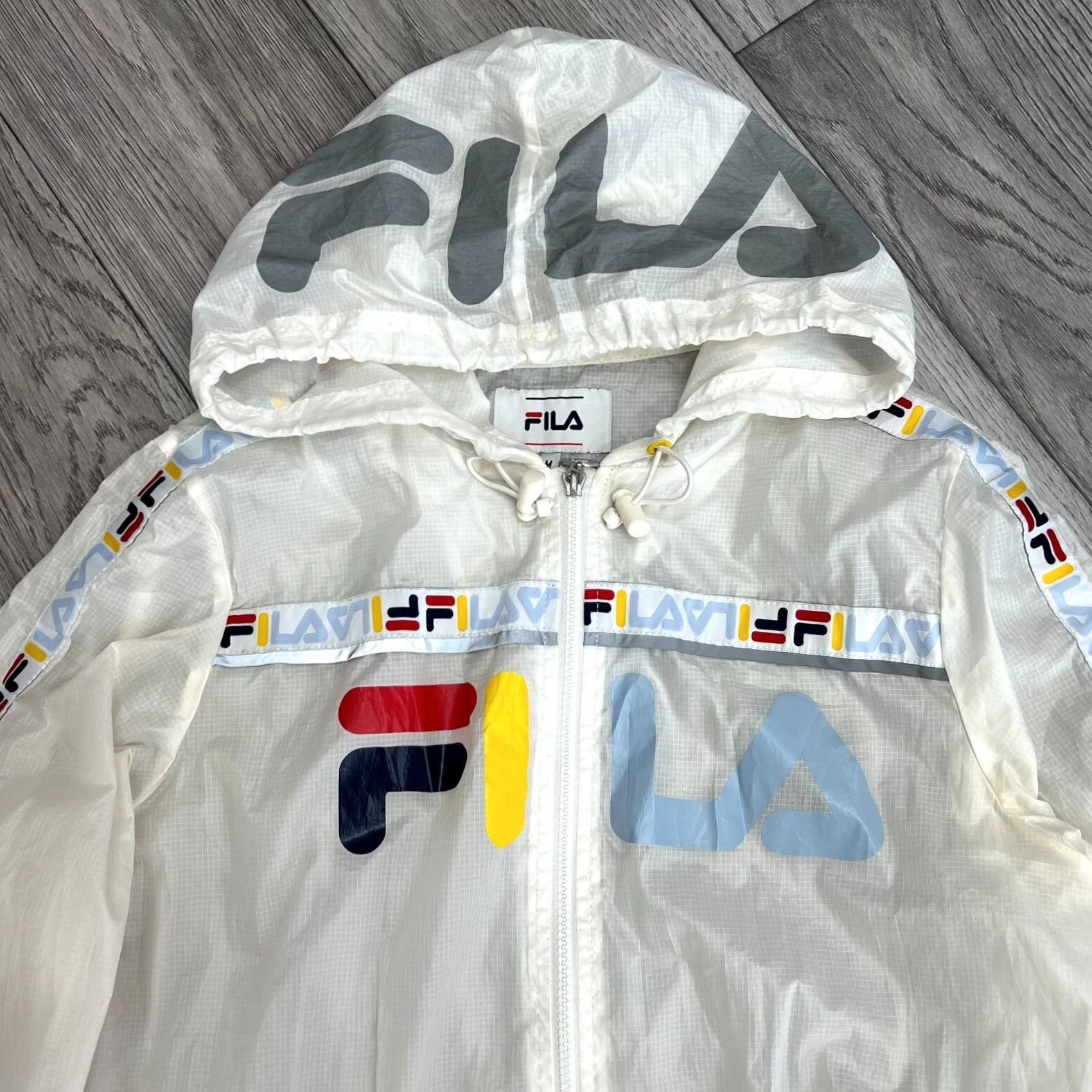 Fila Fila Womens Lightweight Jacket Coat Big Logo Size M Size M / US 6-8 / IT 42-44 - 3 Thumbnail