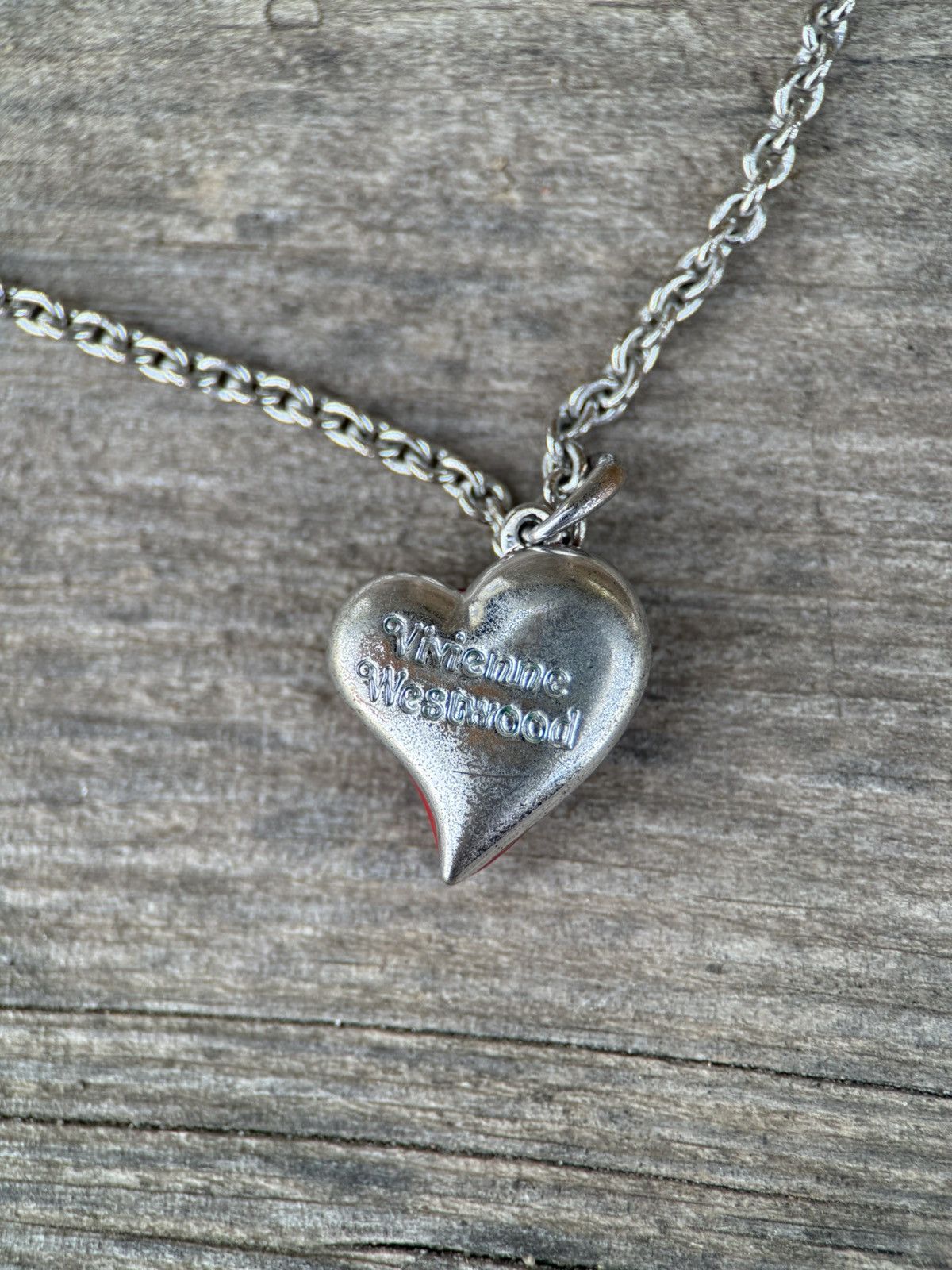 Vivienne Westwood Vivienne Westwood Enamel Heart Pendant Necklace In Red Size ONE SIZE - 4 Thumbnail