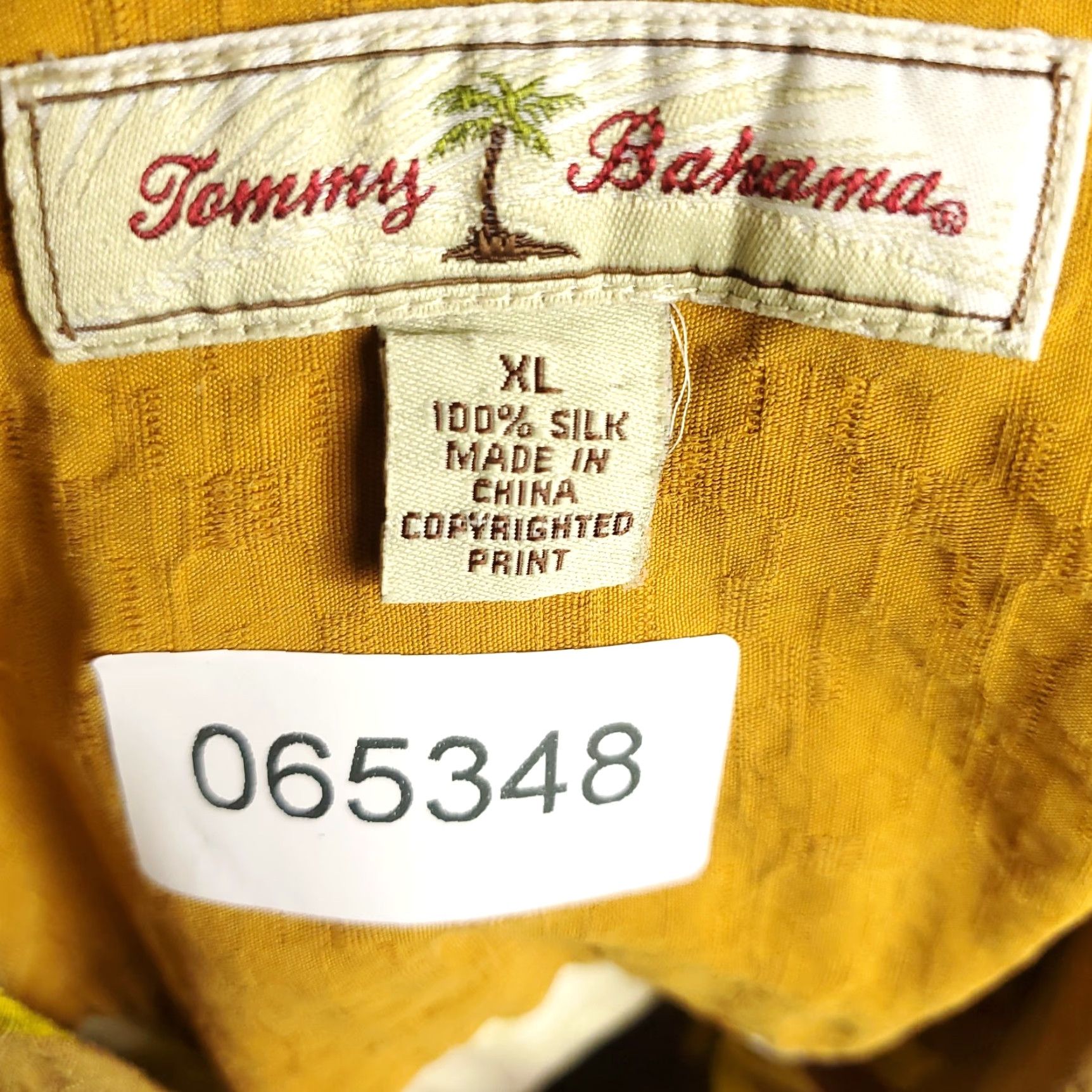 Tommy Bahama Tommy Bahama Shirt Mens XL Yellow Floral Silk Hawaiian Button Up Shirt Size US XL / EU 56 / 4 - 7 Thumbnail