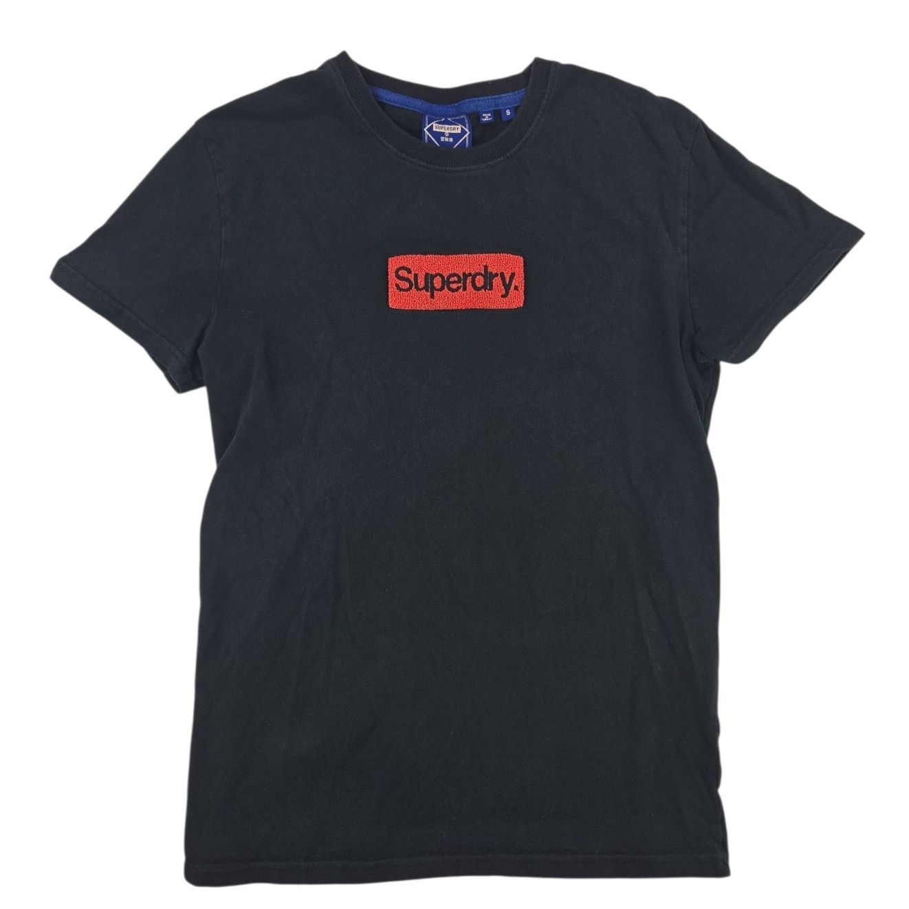 Superdry SuperDry | Black T-shirt with Fuzzy Wuzzy Logo | Size Small Size US S / EU 44-46 / 1 - 1 Thumbnail