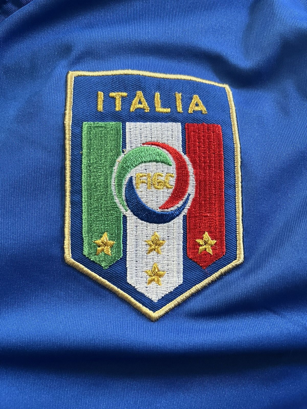 Puma 2014 Italy Puma home kit Azzurri blue soccer jersey Large XL Size US L / EU 52-54 / 3 - 5 Thumbnail