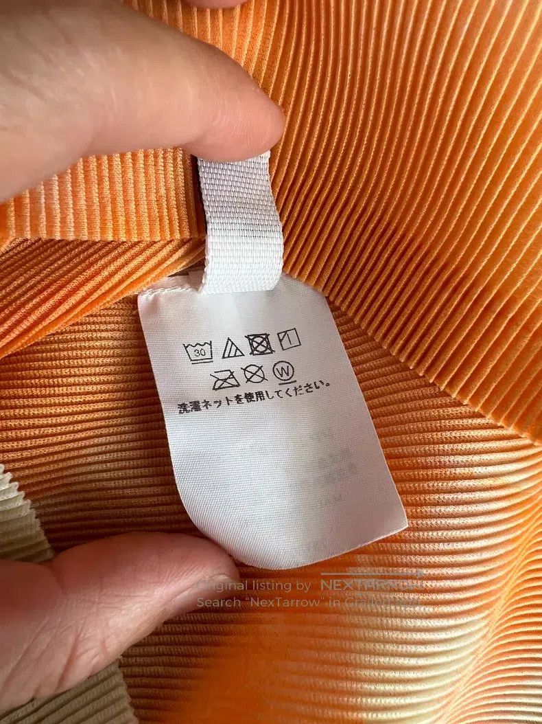Issey Miyake Issey Miyake Orange Short-Sleeve T-Shirt Size L / US 10 / IT 46 - 4 Thumbnail