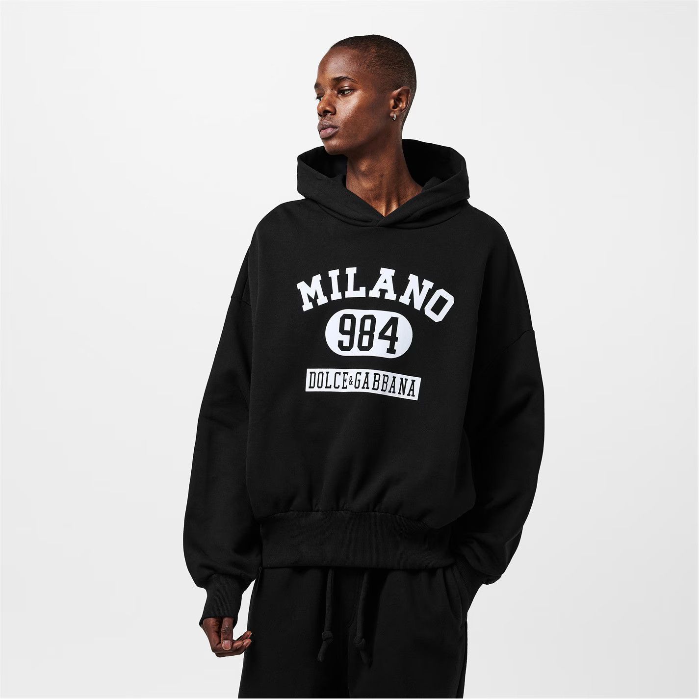 Dolce & Gabbana o1g2r1mq0426 Pull Over Hoodie in Nero Size US L / EU 52-54 / 3 - 3 Thumbnail