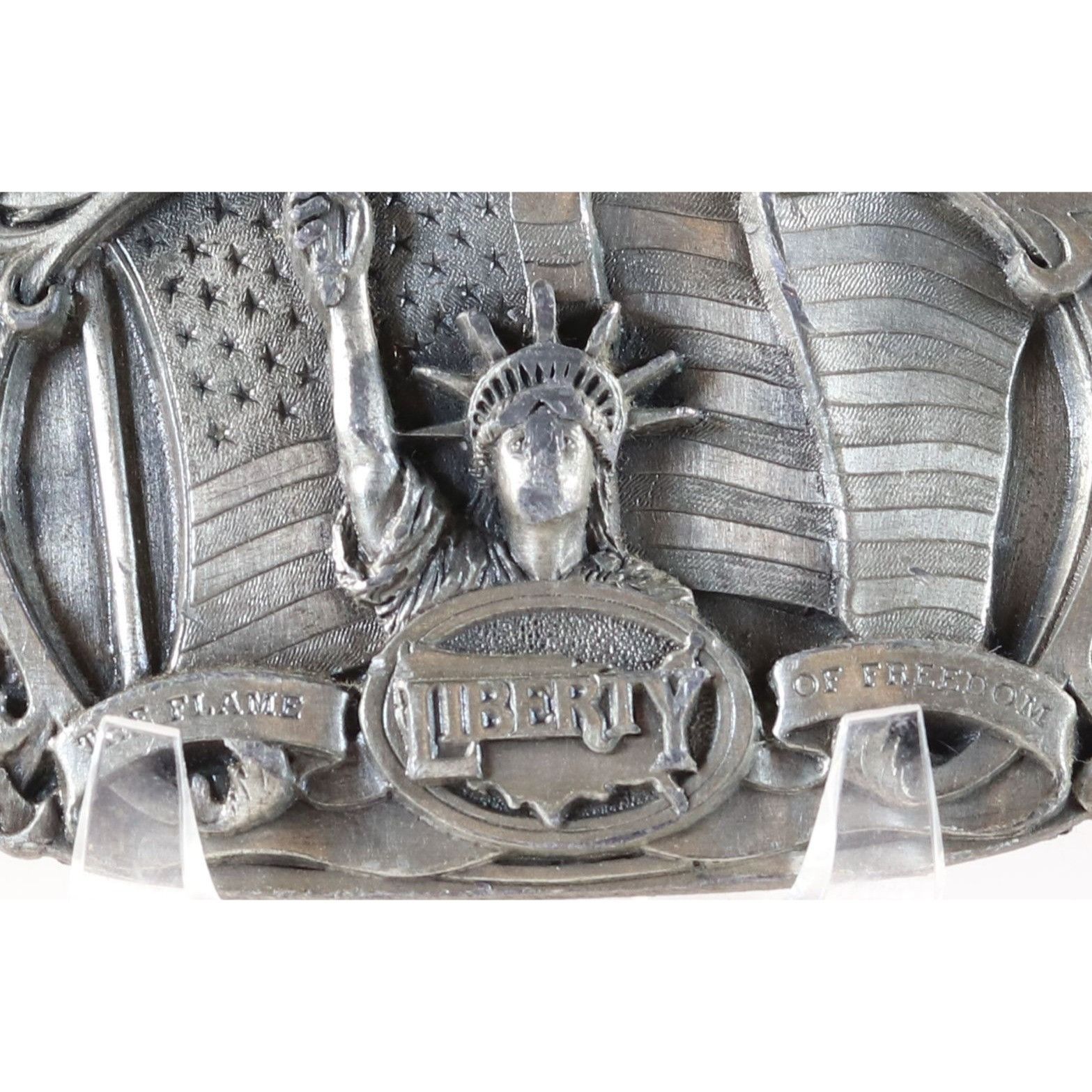 Vintage Belt Buckle Statue of Liberty The Flame of Freedom 1985 by B Size ONE SIZE - 2 Thumbnail