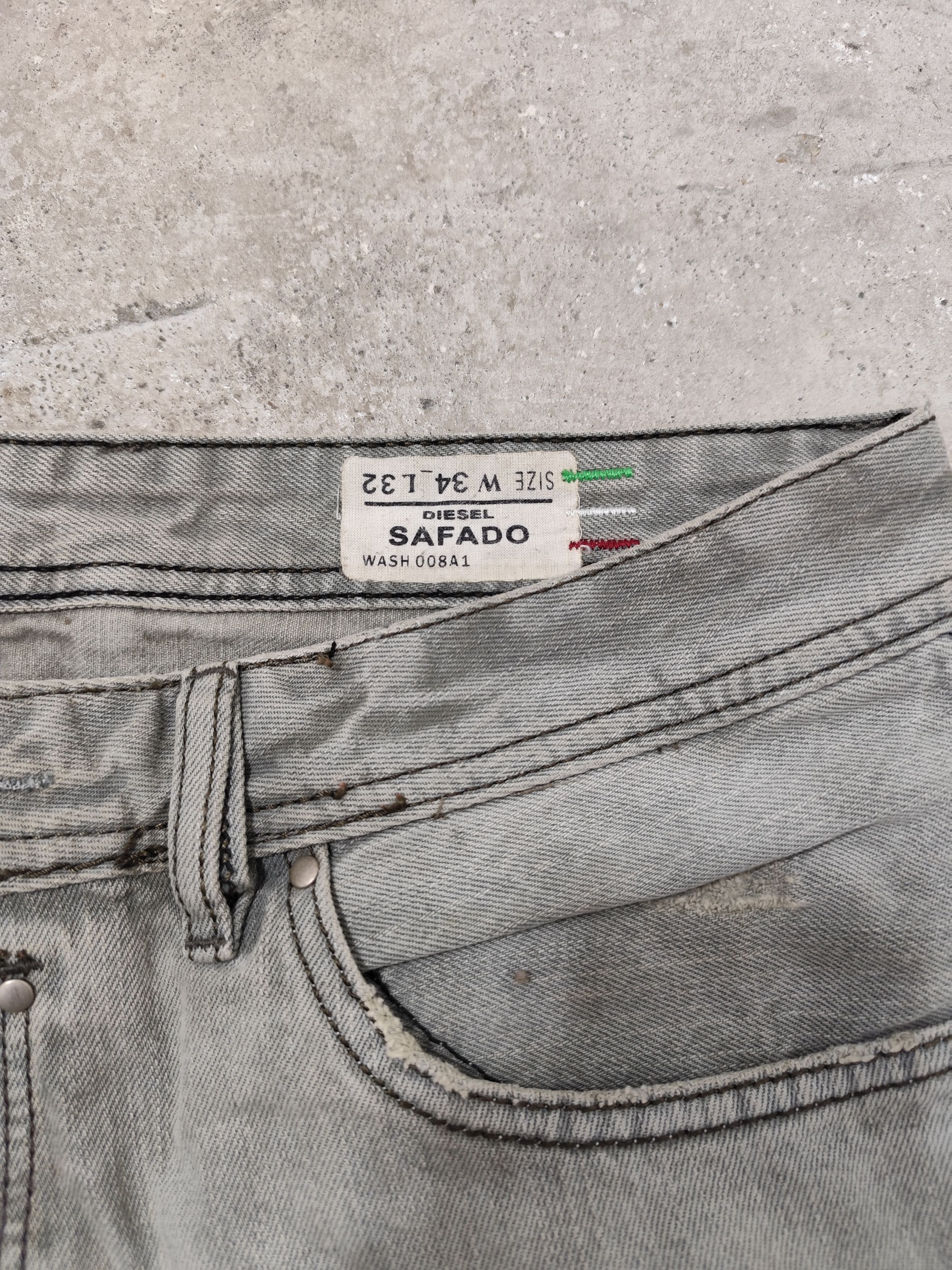Diesel DIESEL SAFADO DISTRESSED DENIM Size US 34 / EU 50 - 3 Thumbnail