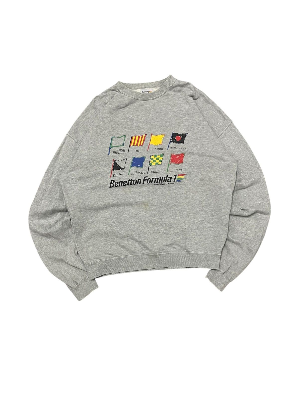 United Colors Of Benetton 90s UNITED COLORS OF BENETTON FORMULA 1 RACING TEAM CREWNECK Size US L / EU 52-54 / 3 - 2 Thumbnail