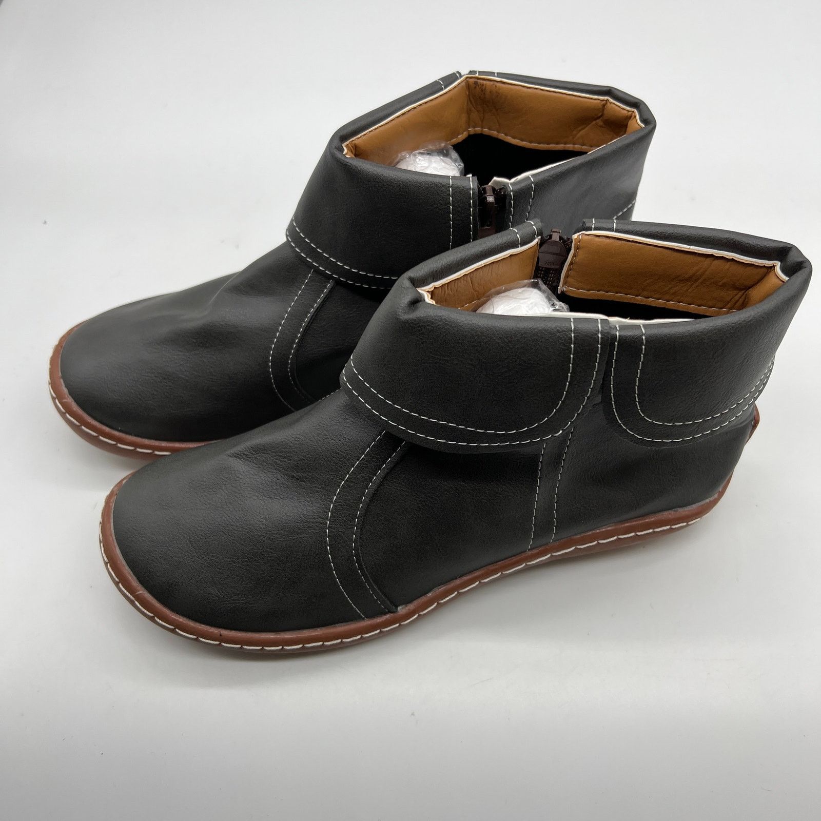 Other Fashion Womens Ankle Boot Comfortable Slip On Flat Bo Size US 10 / IT 40 - 6 Thumbnail
