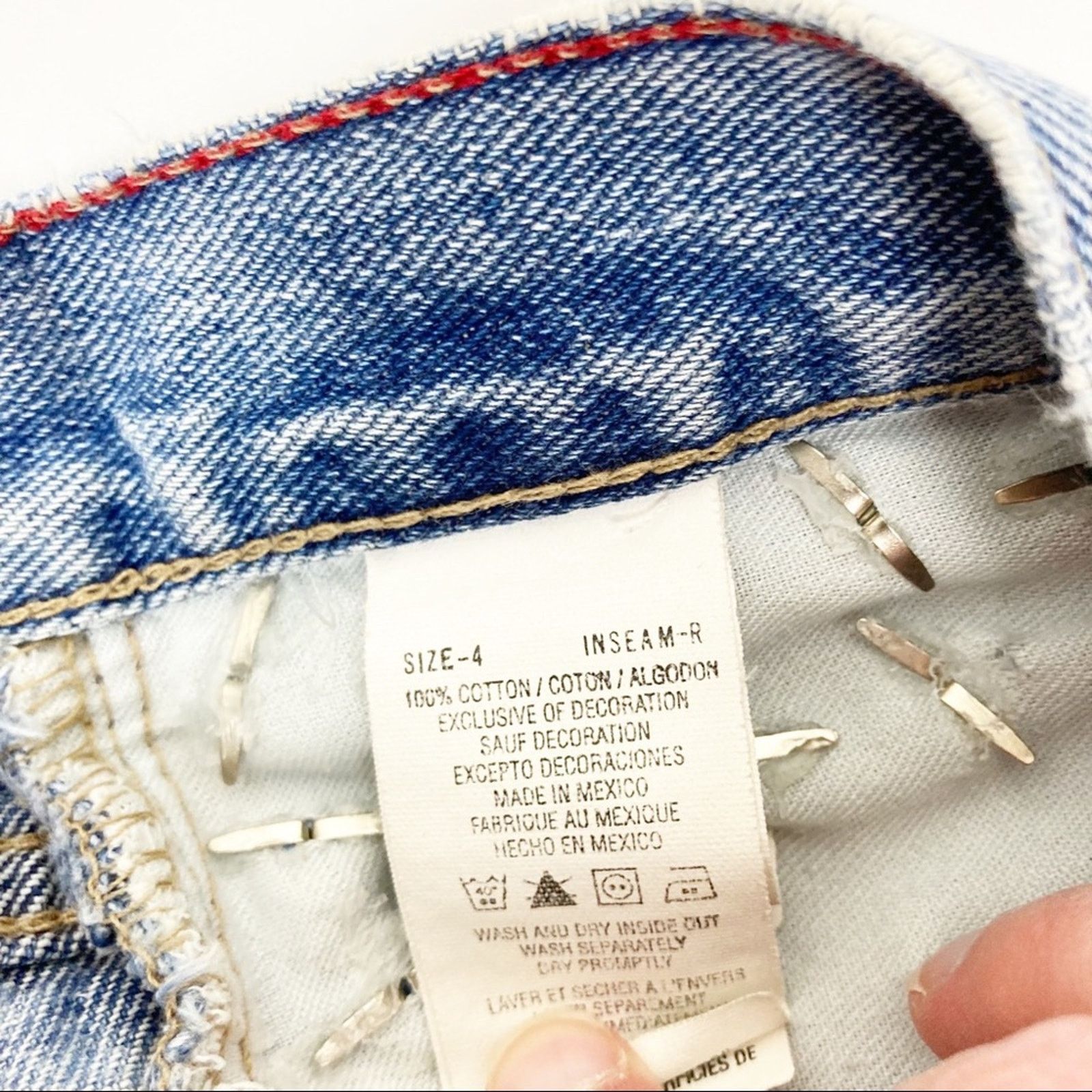Tommy Hilfiger Vintage Tommy Hilfiger Cut Off Distressed Jean Shorts Sz 29 Size 29" - 6 Thumbnail