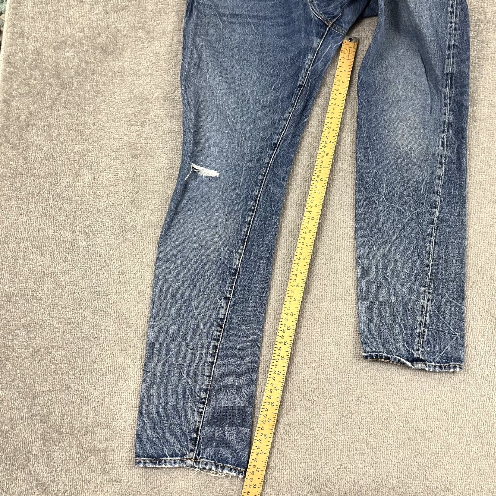 Todd Snyder Todd Snyder Selvedge Jeans Mens 34x33 Slim Fit Blue Denim Button Fly Made in USA Size US 34 / EU 50 - 5 Thumbnail