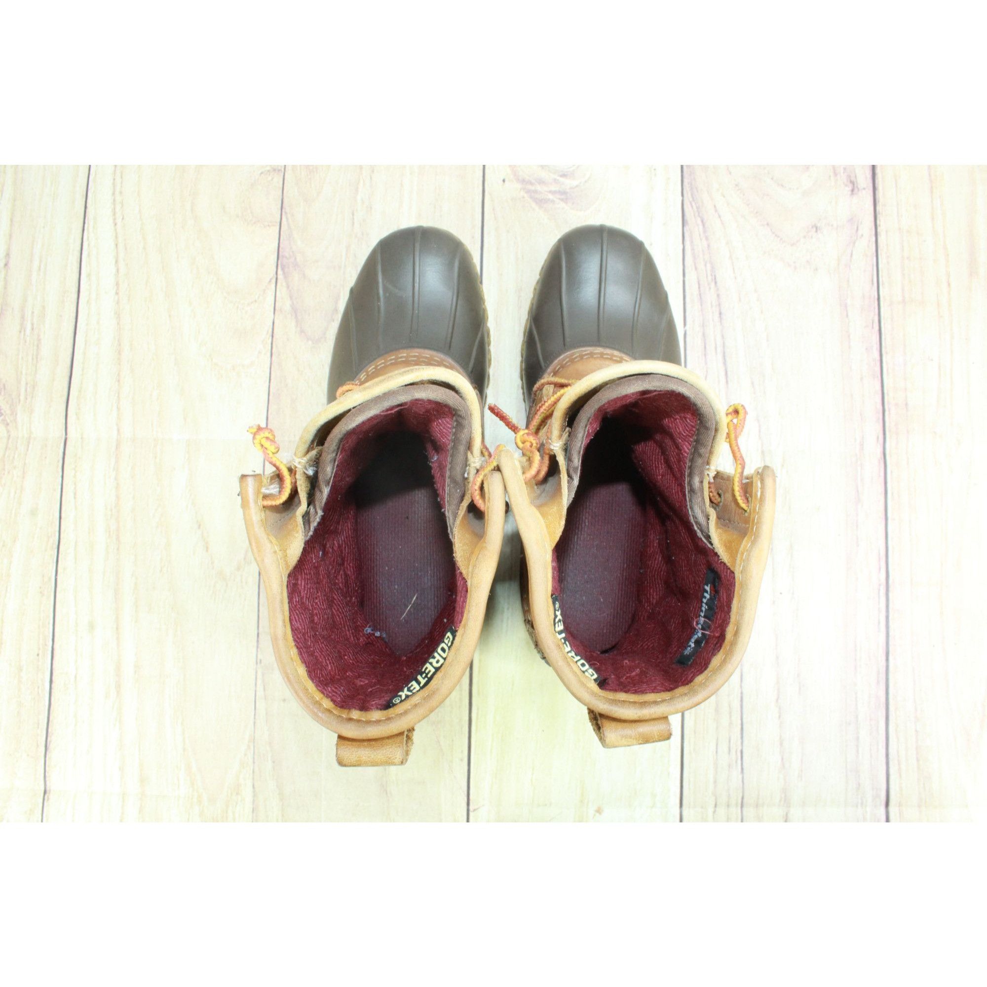 L.L. Bean LL Bean Women’s 8" Gore-Tex Insulated Brown Leather Boots Size US 7 / IT 37 - 7 Thumbnail