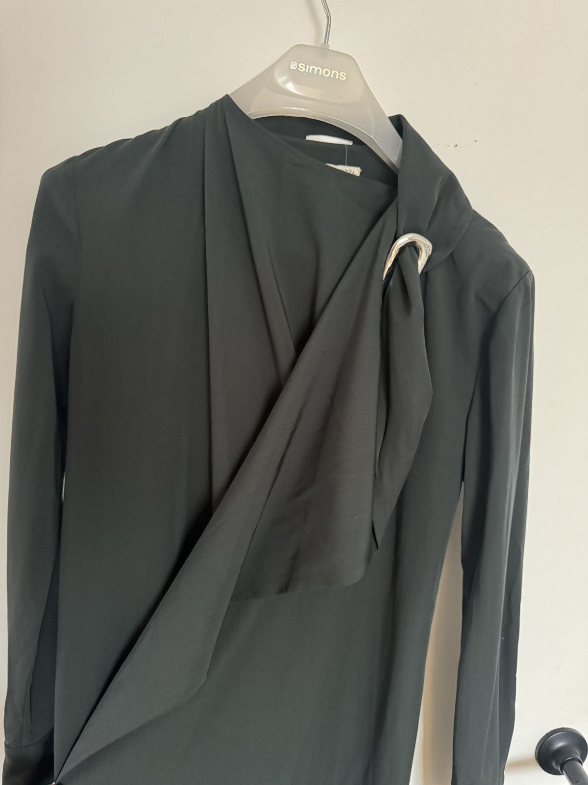 Bottega Veneta Brand new $3,5k Bottega Veneta green wrap dress silver Size XXS / US 00 / IT 34 - 5 Thumbnail
