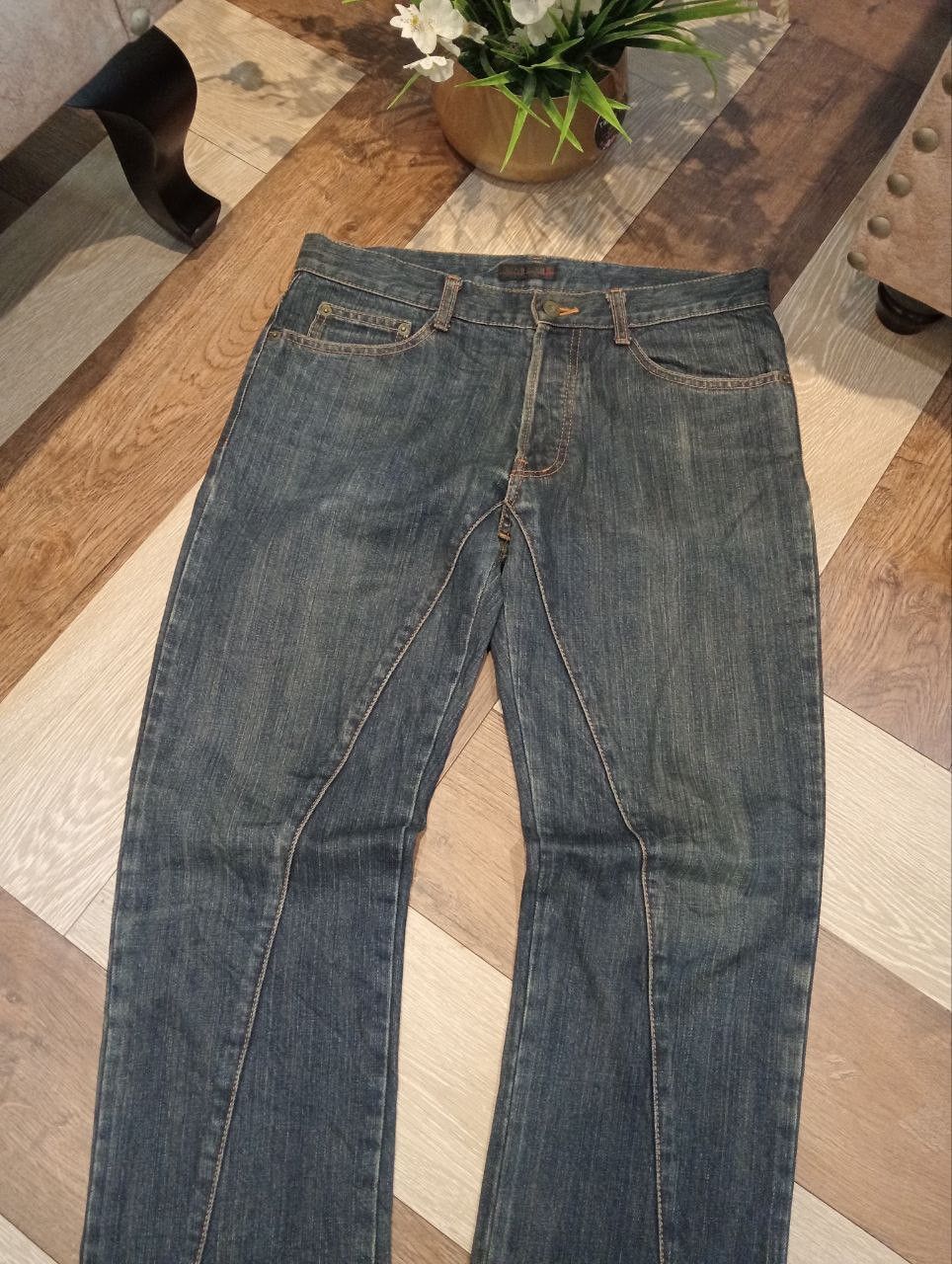 Morgan Homme MORGAN HOMME ANKLE ZIP BLUE DENIM JEANS Size US 32 / EU 48 - 4 Thumbnail