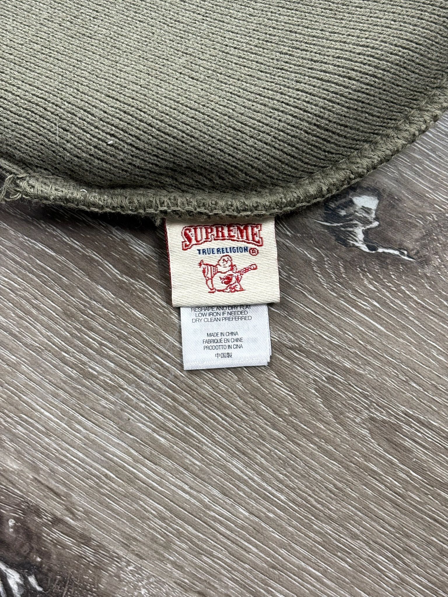 Supreme x True Religion Beanie (FW25) (Olive Camo)