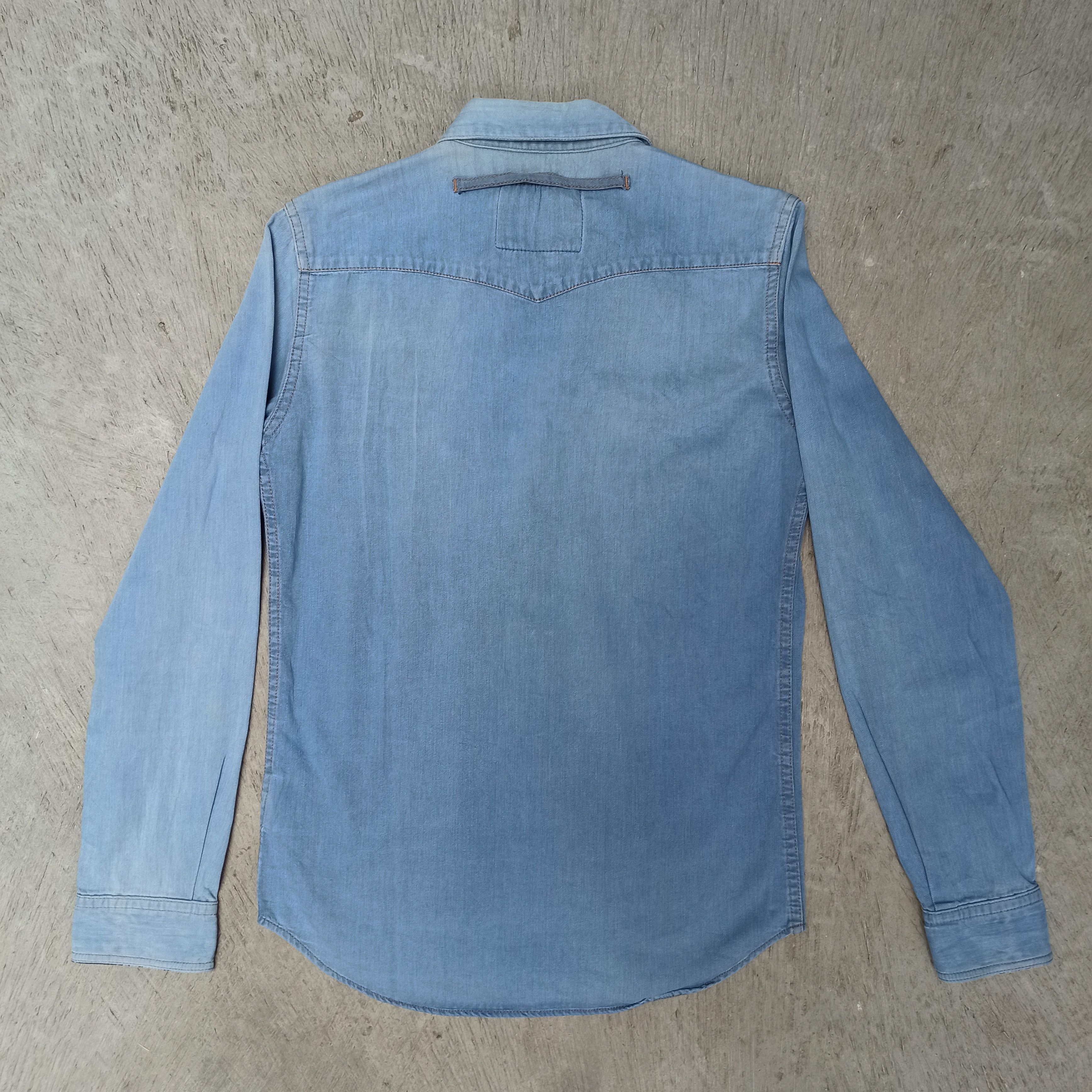 FACTOTUM × Japanese Brand Vintage long sleeve blue jeans shirt Factotum Size M / US 6-8 / IT 42-44 - 2 Thumbnail