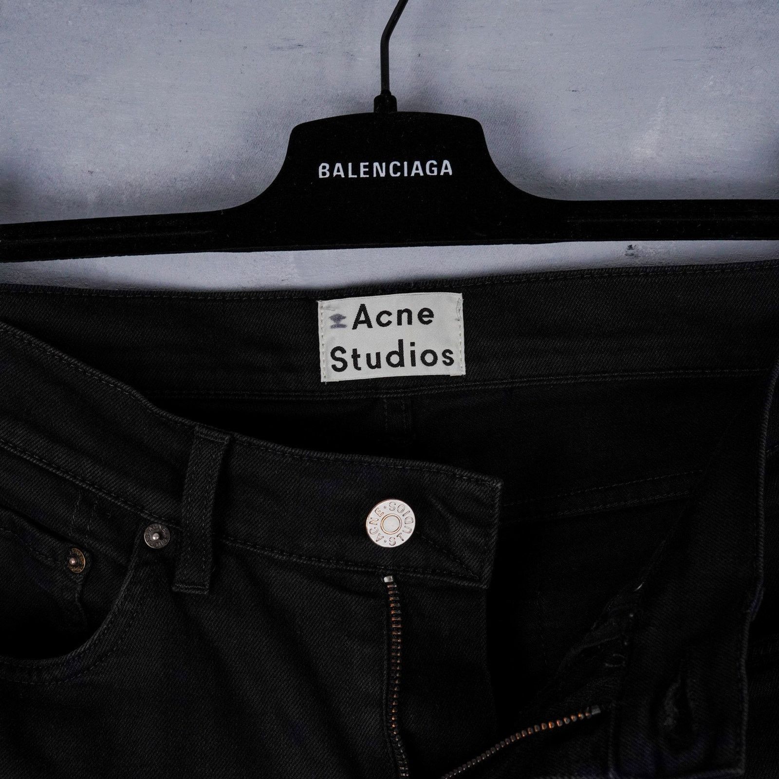 Acne Studios Acne studios ace stay cash denim slim fit black pants jeans Size US 30 / EU 46 - 5 Thumbnail