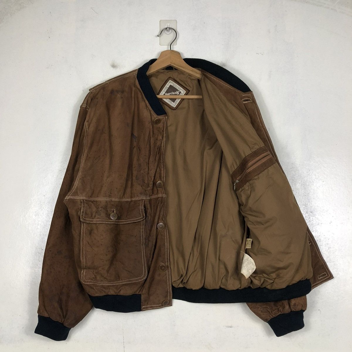 Japanese Brand 📌VINTAGE BIKER LEATHER JACKET HARRISON ISSEY MIYAKE Size US M / EU 48-50 / 2 - 12 Thumbnail